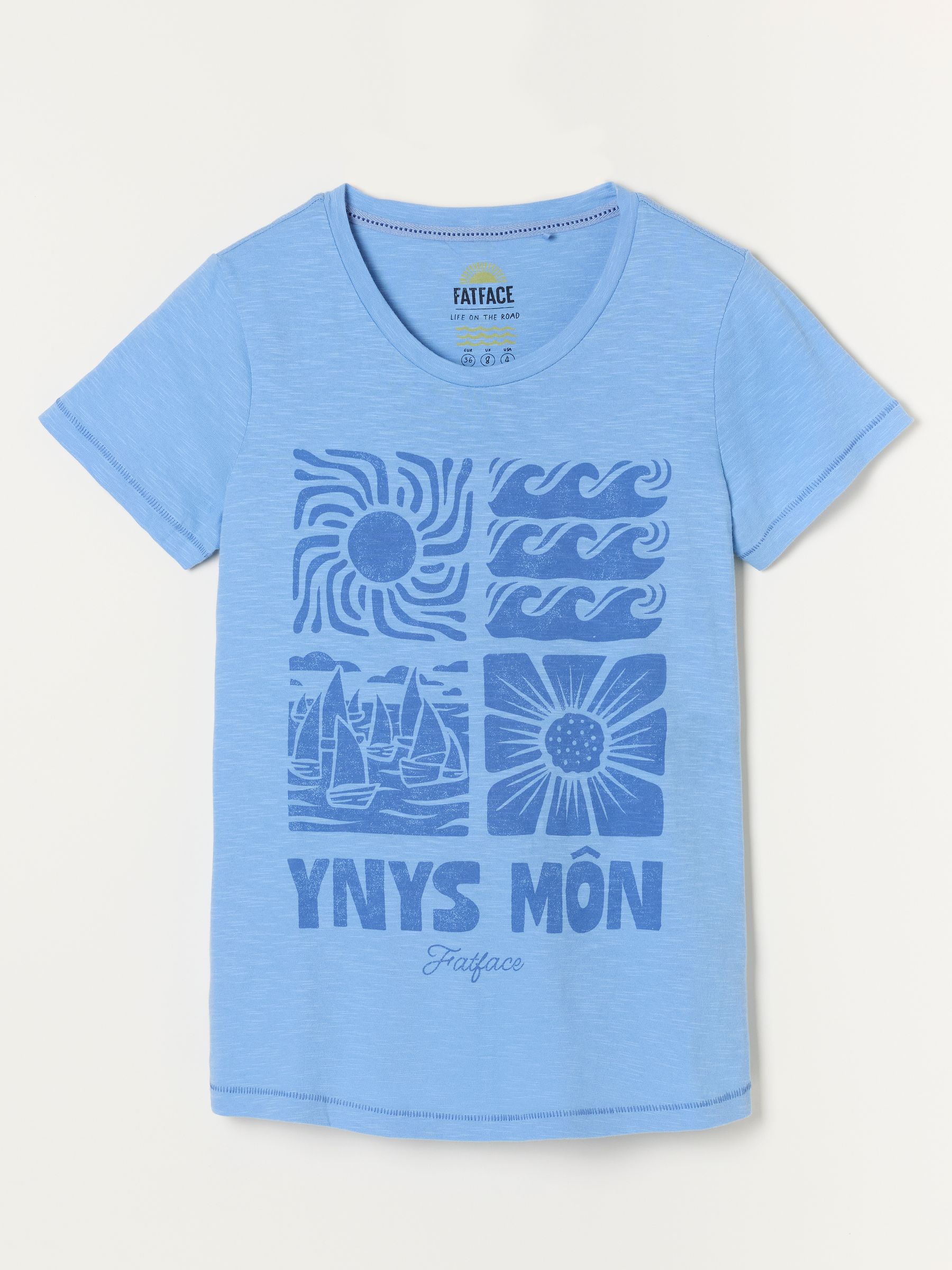 ALOA Blue Ynys Mon Land Tee - Image 5 of 5
