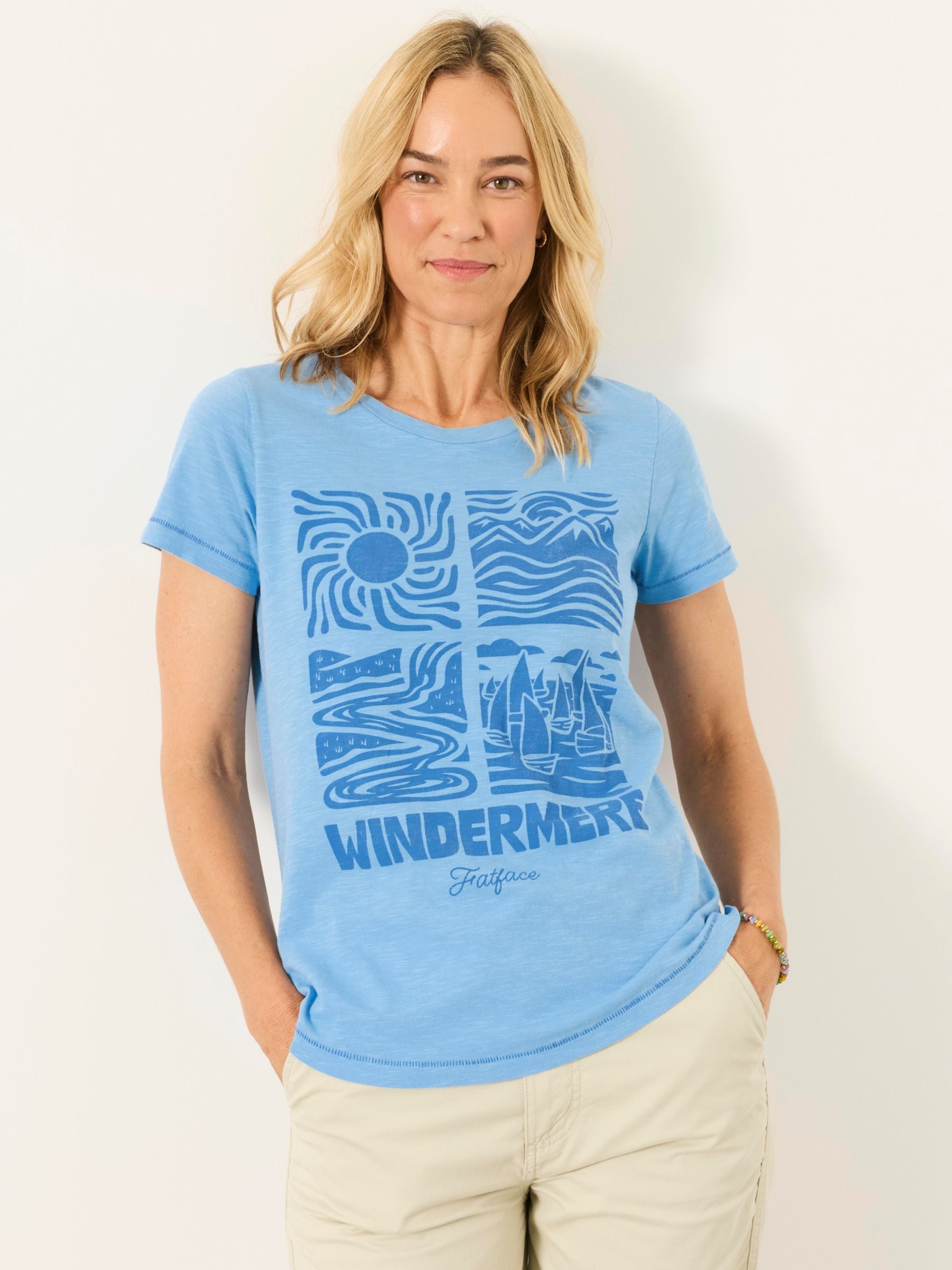 ALOA Blue Windermere Land Tee - Image 1 of 5