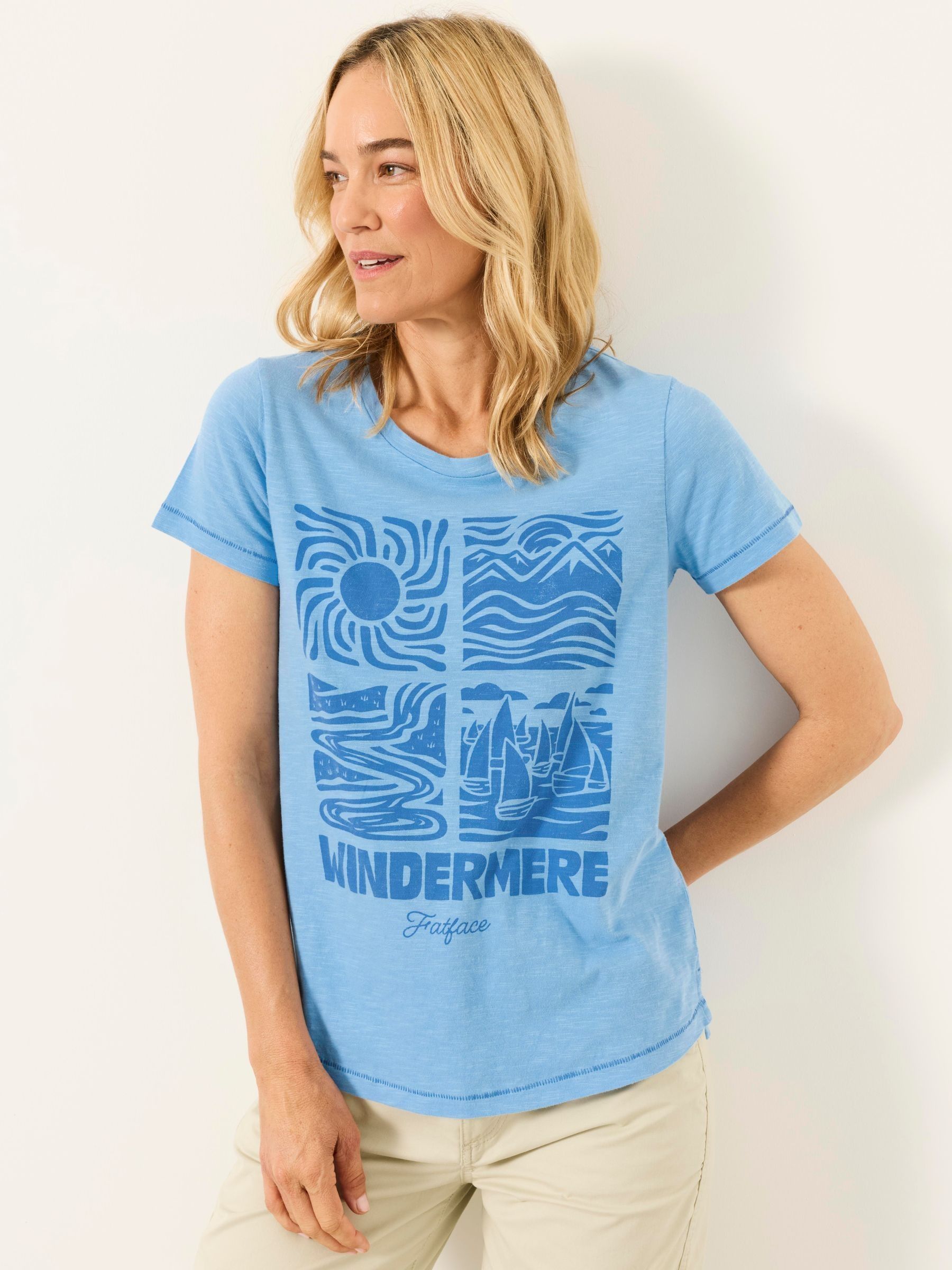 ALOA Blue Windermere Land Tee - Image 3 of 5