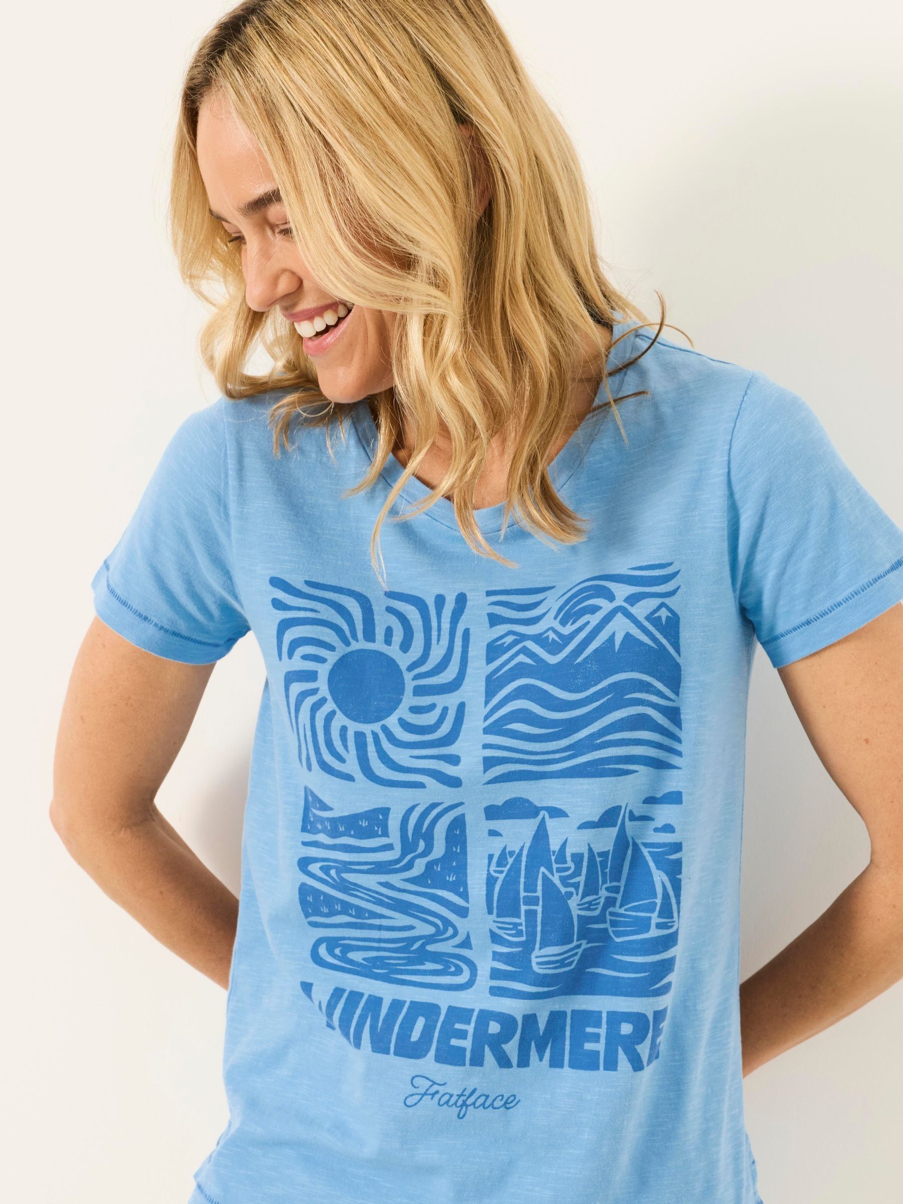 ALOA Blue Windermere Land Tee - Image 4 of 5