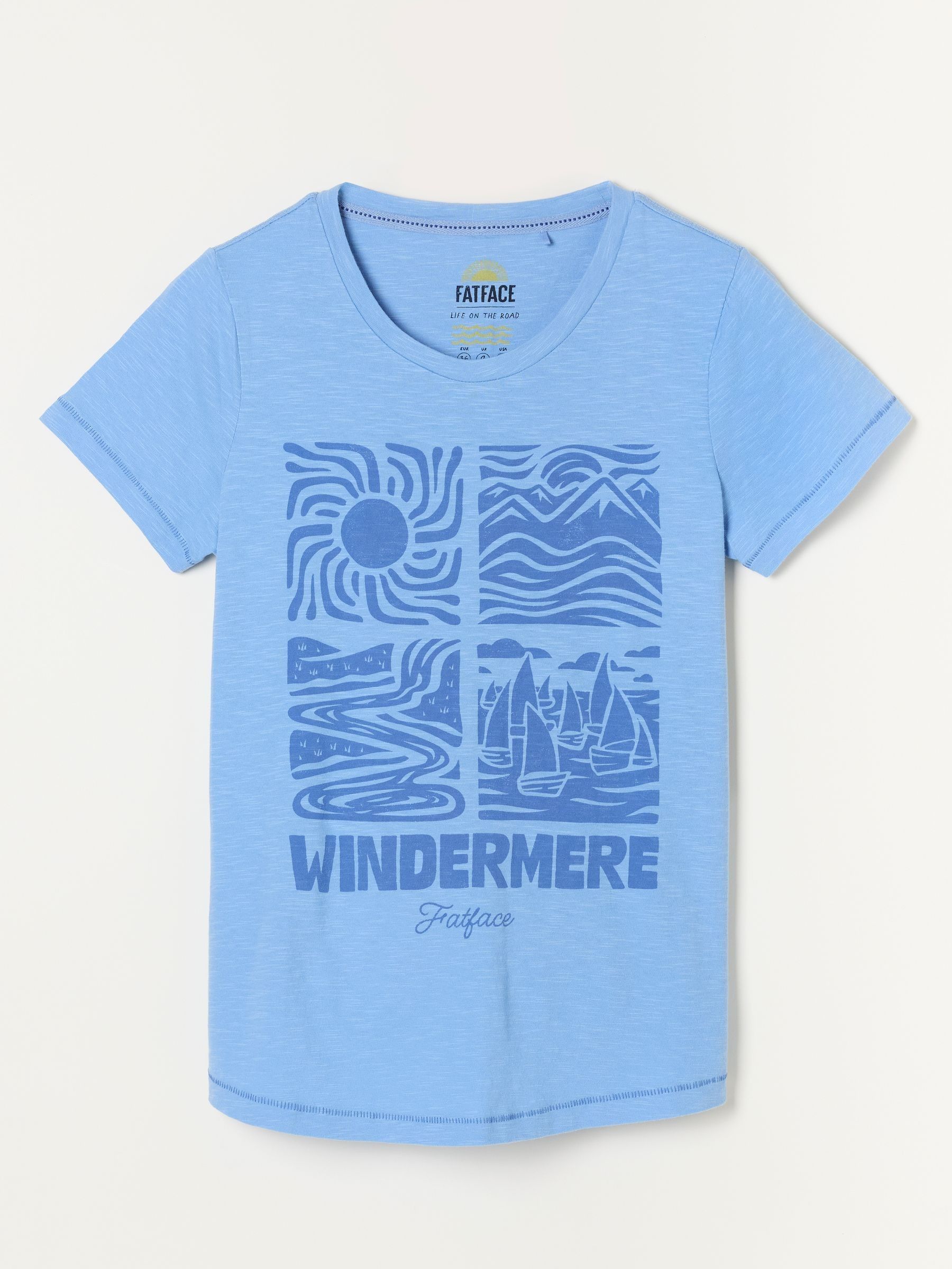 ALOA Blue Windermere Land Tee - Image 5 of 5