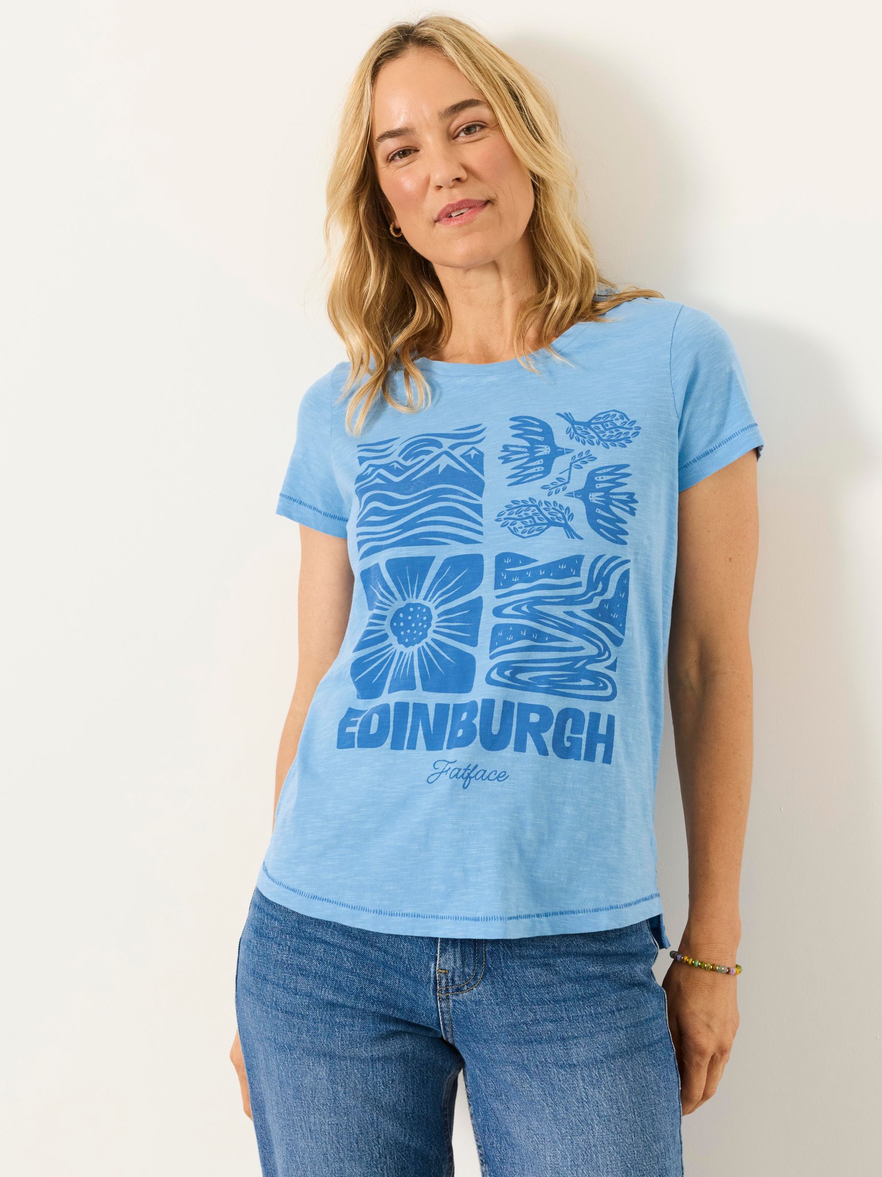 ALOA Blue Edinburgh Land Tee - Image 3 of 5