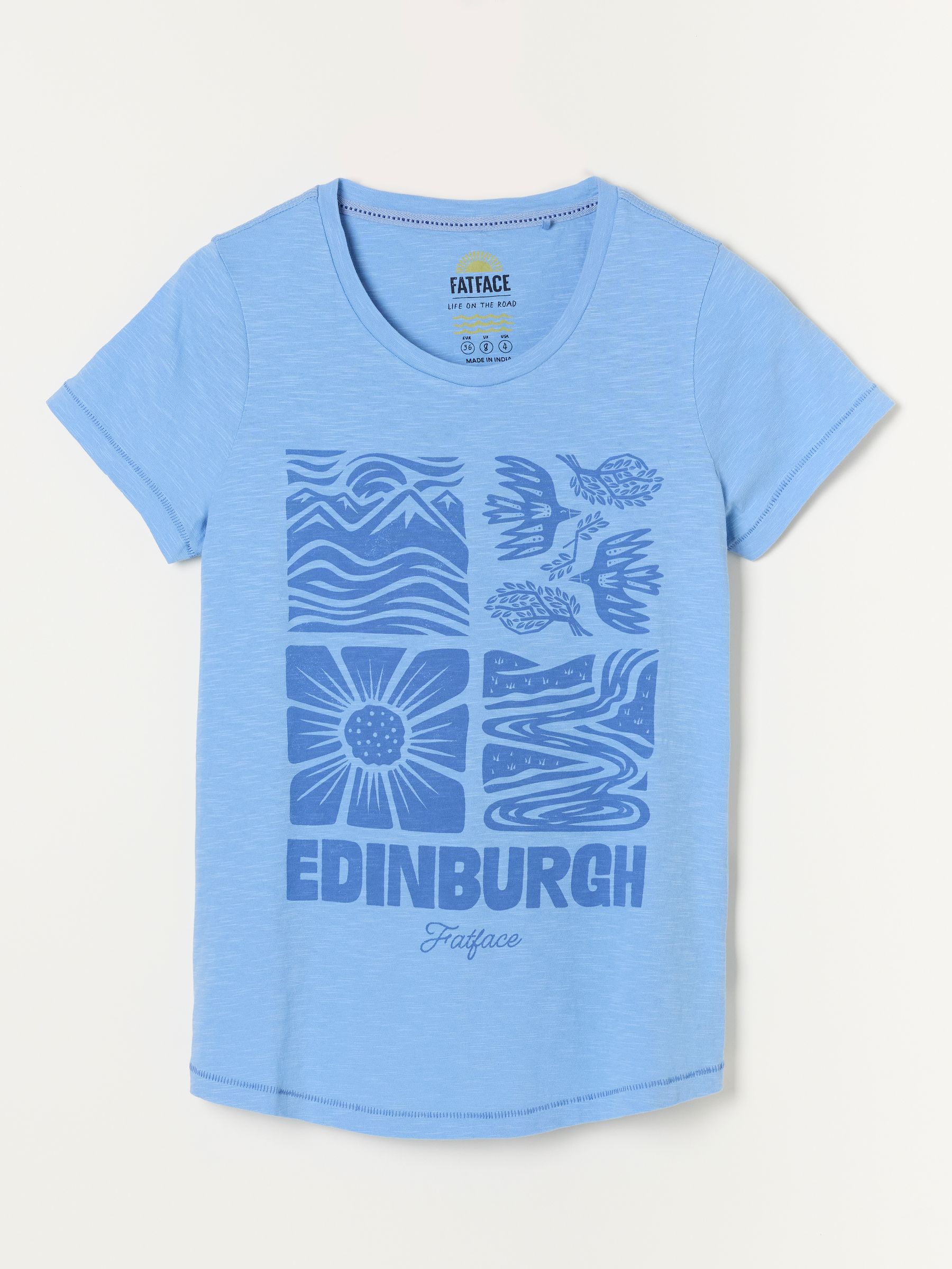 ALOA Blue Edinburgh Land Tee - Image 5 of 5 ALOA Blue Edinburgh Land Tee - Image 5 of 5
