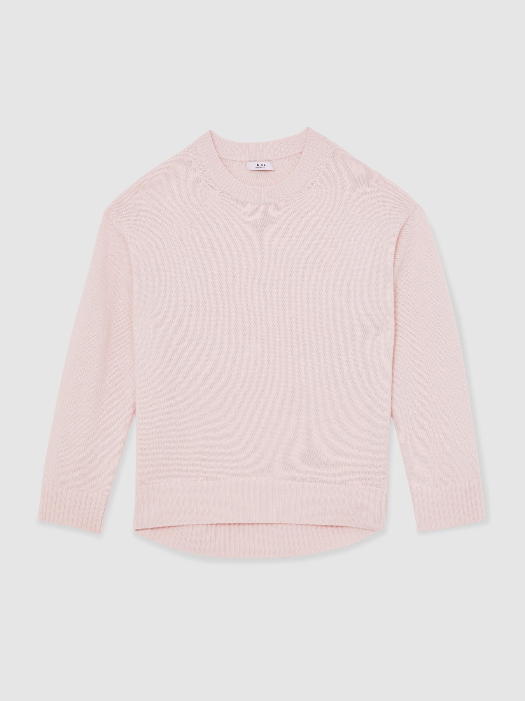 Wool-Cashmere Crew-Neck Jumper in Pink - image 1