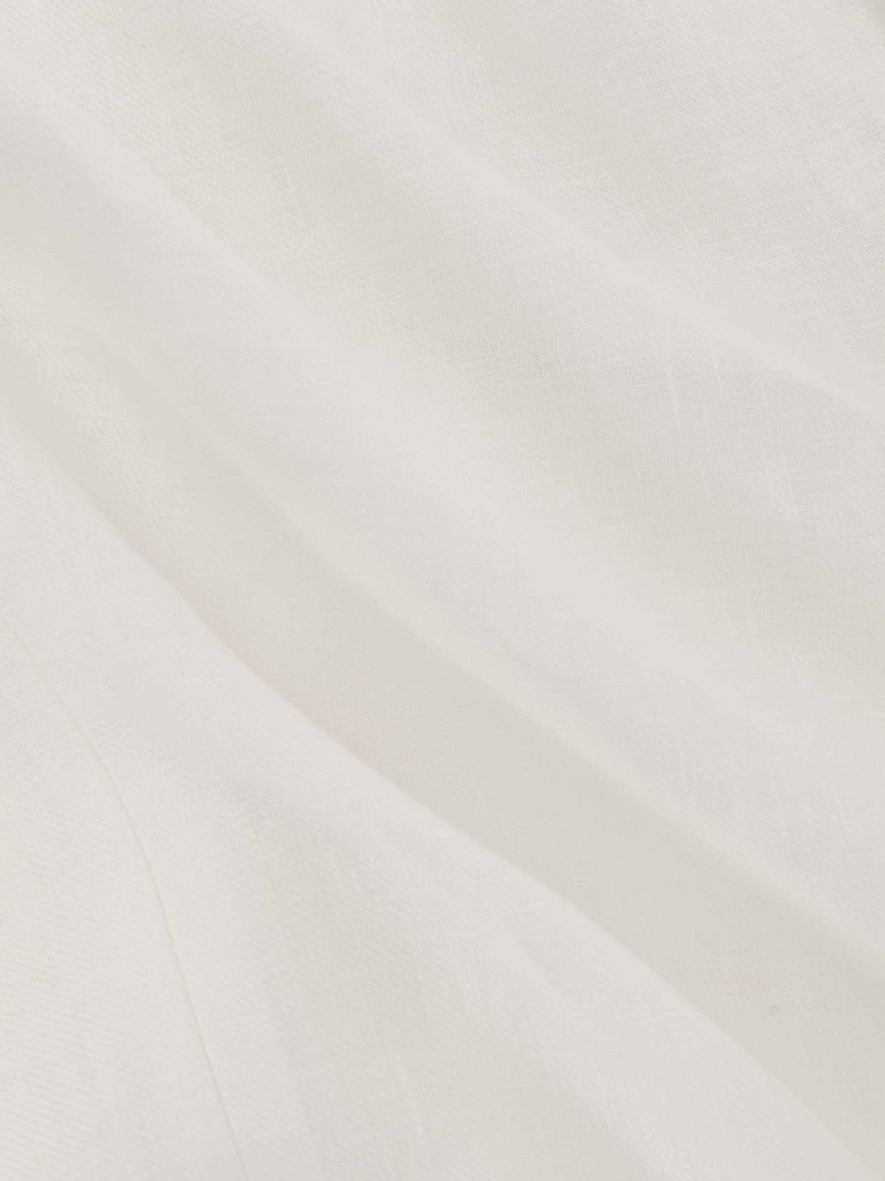 Tailored Fit Linen-Twill Single-Breasted Blazer in White - image 2