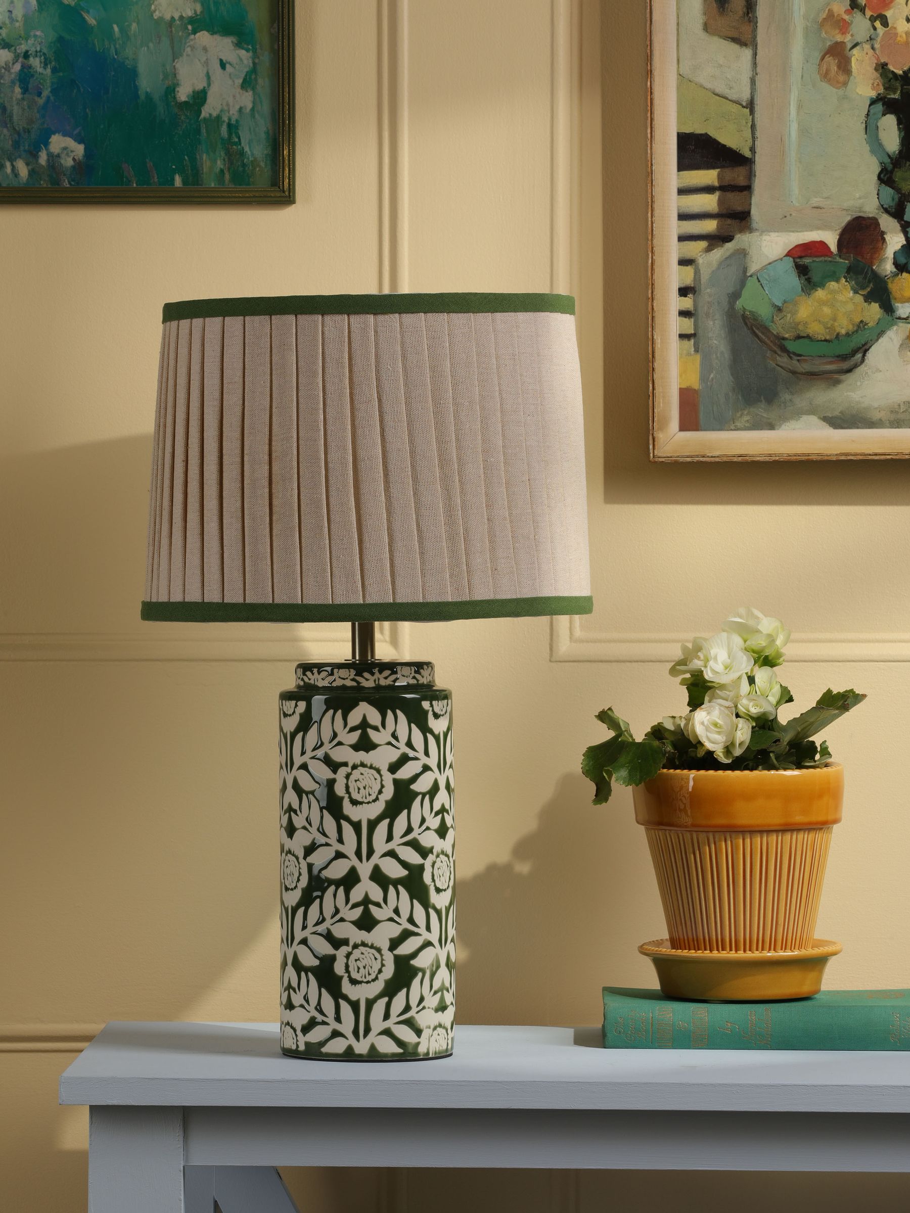 Green Highclere Table Lamp - Image 2 of 6 Green Highclere Table Lamp - Image 2 of 6