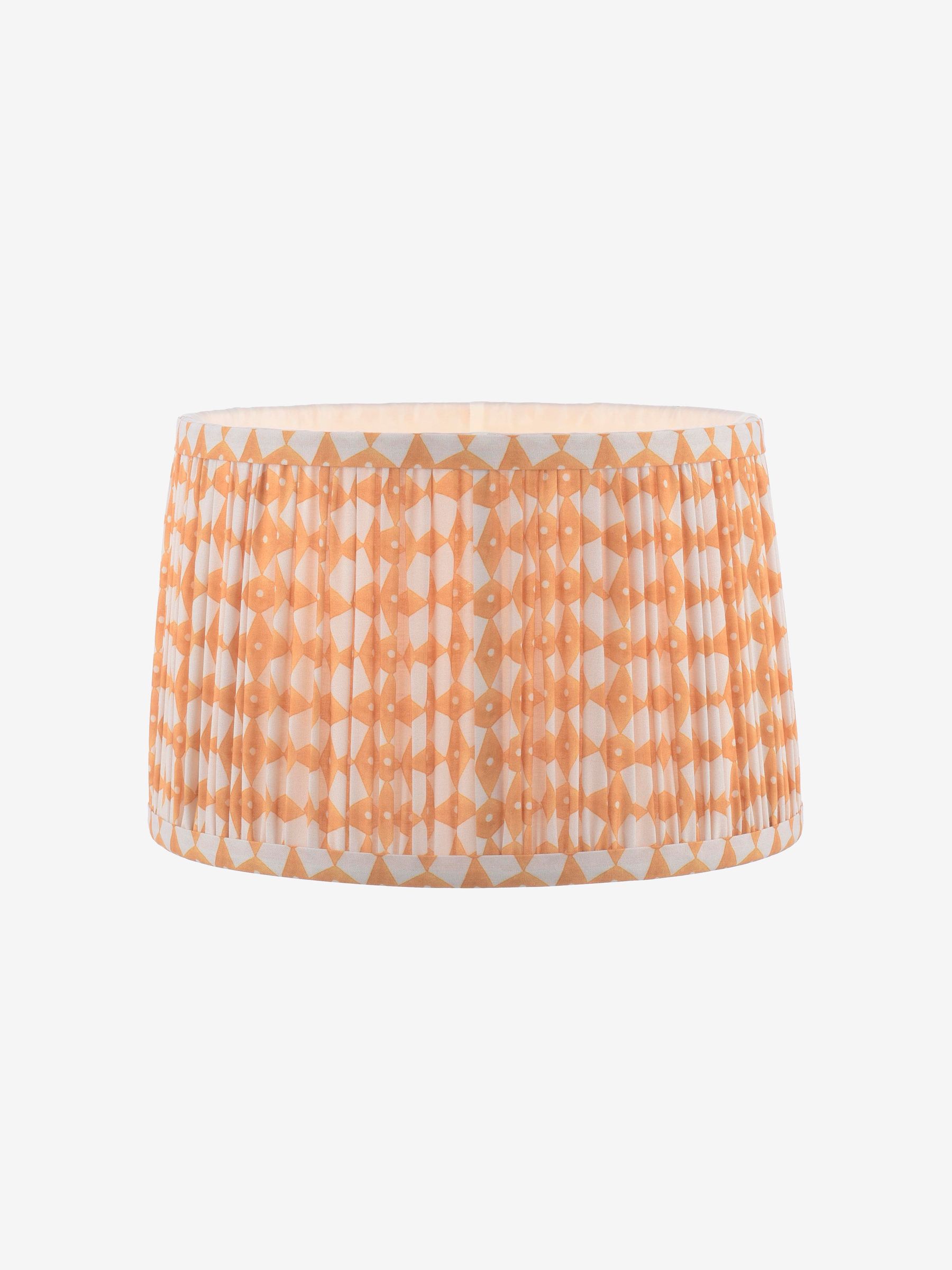 Yellow Folly Pleated Cotton Easyfit Lamp Shade - Image 3 of 7