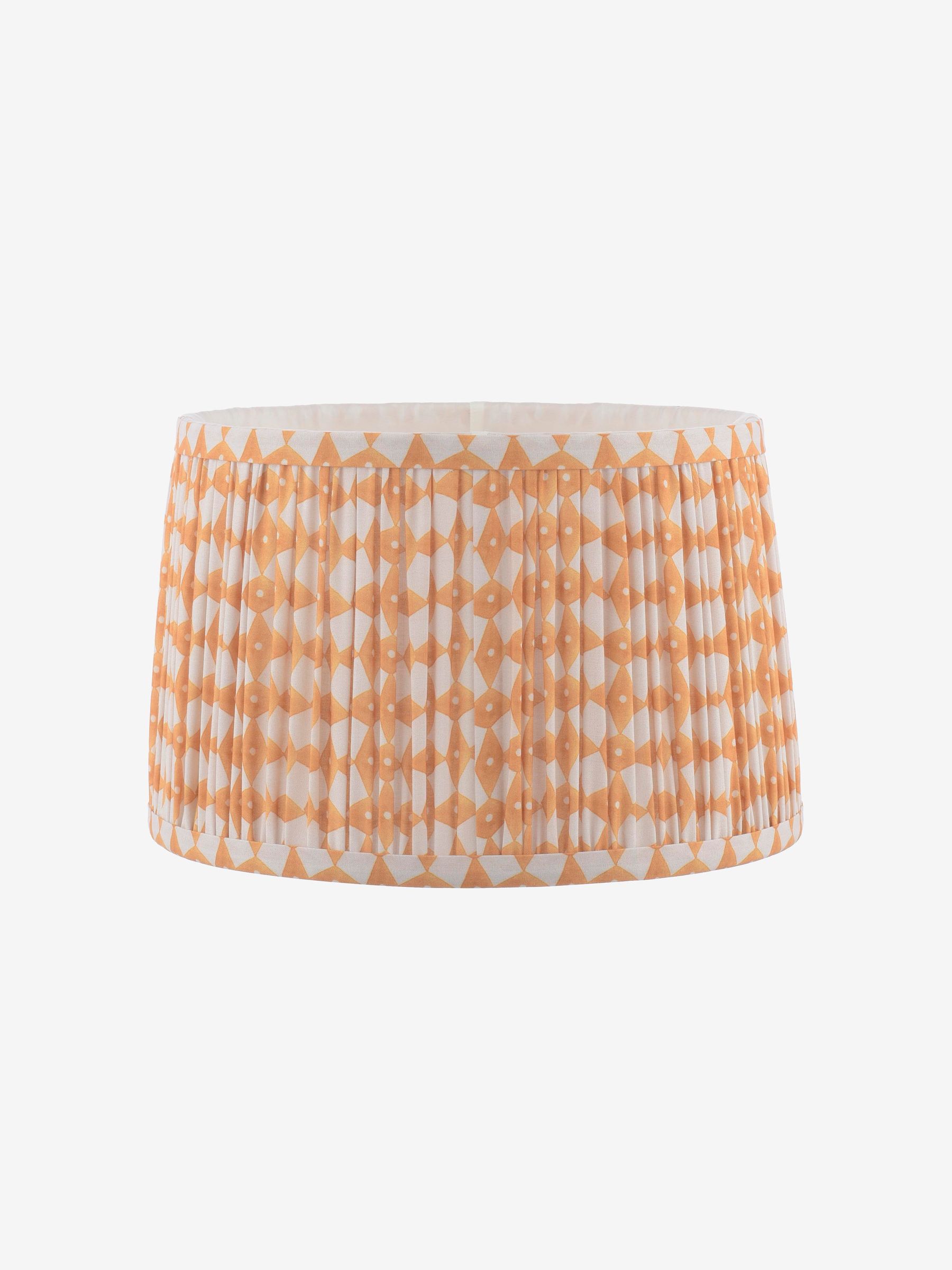 Yellow Folly Pleated Cotton Easyfit Lamp Shade - Image 4 of 7