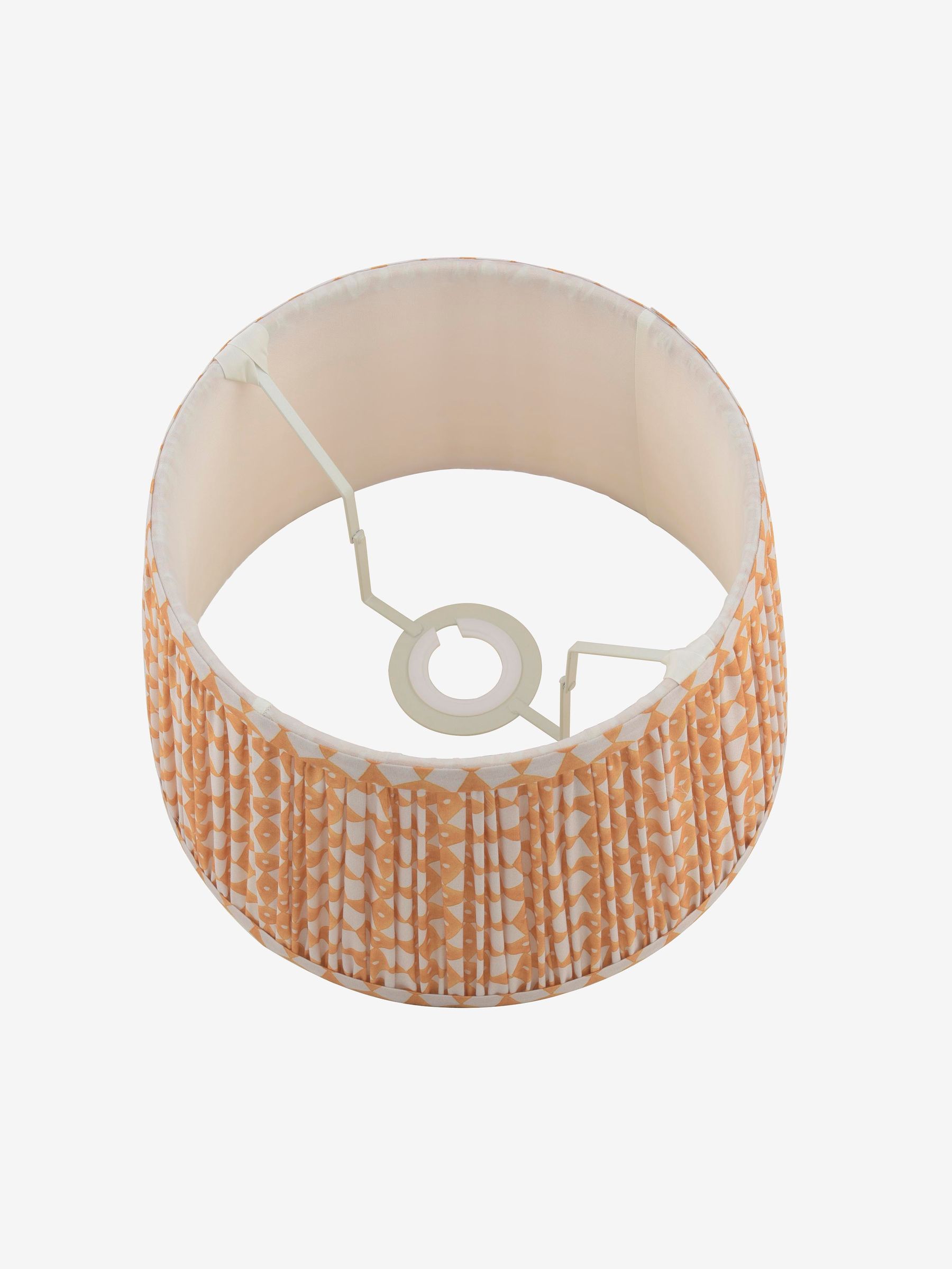 Yellow Folly Pleated Cotton Easyfit Lamp Shade - Image 5 of 7