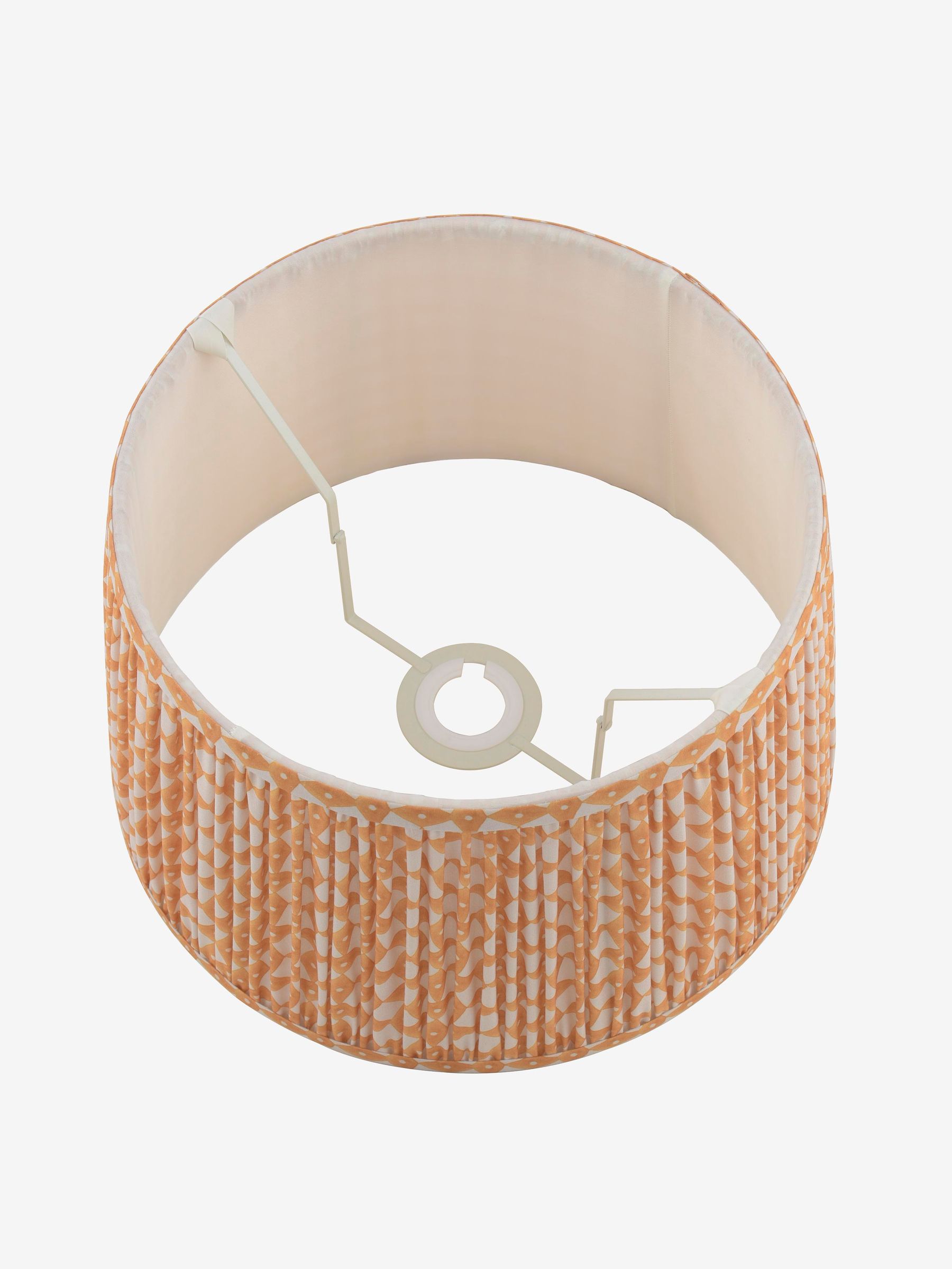 Yellow Folly Pleated Cotton Easyfit Lamp Shade - Image 6 of 7