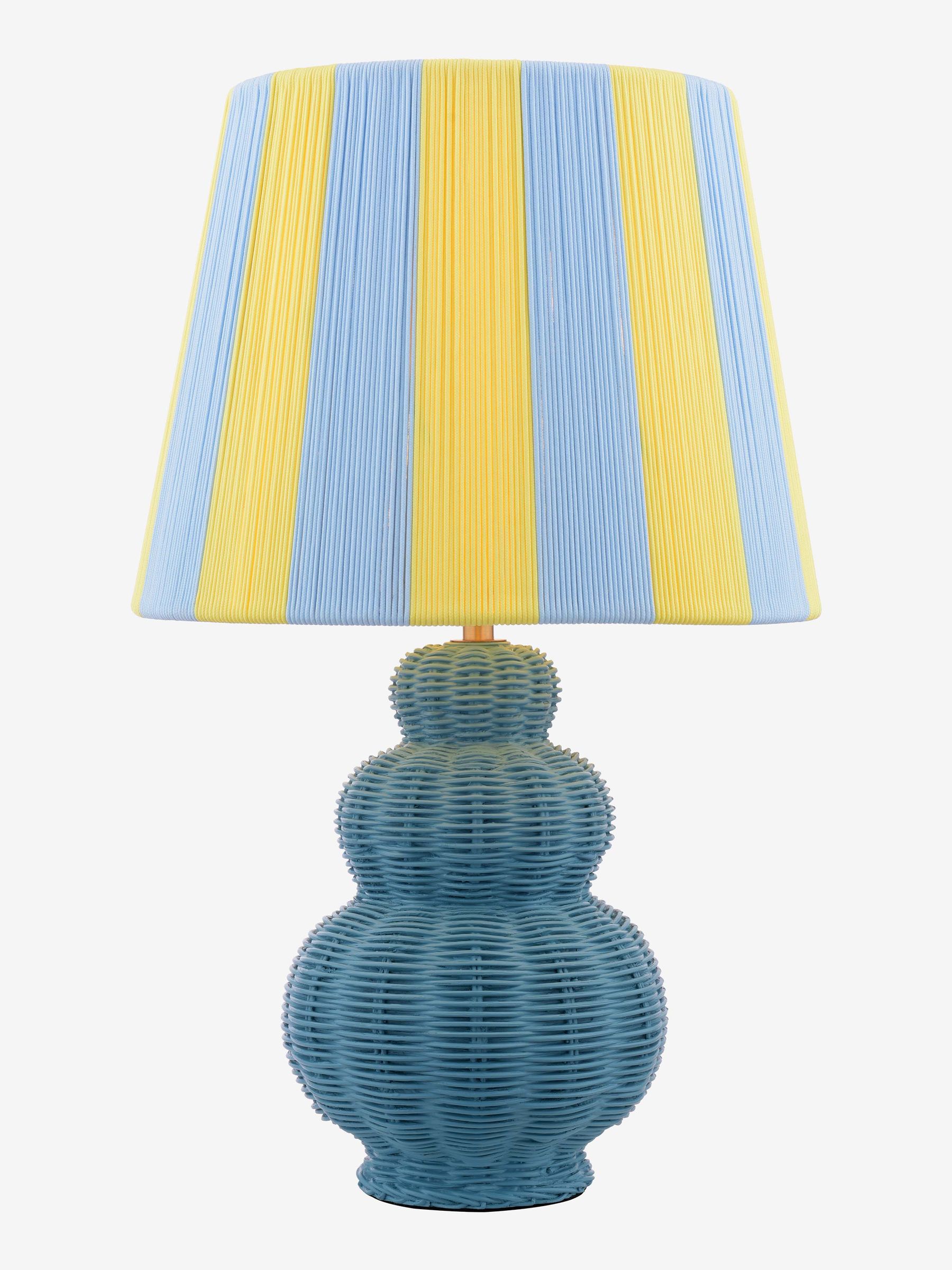Blue  Yellow Whitby Table Lamp - Image 3 of 6