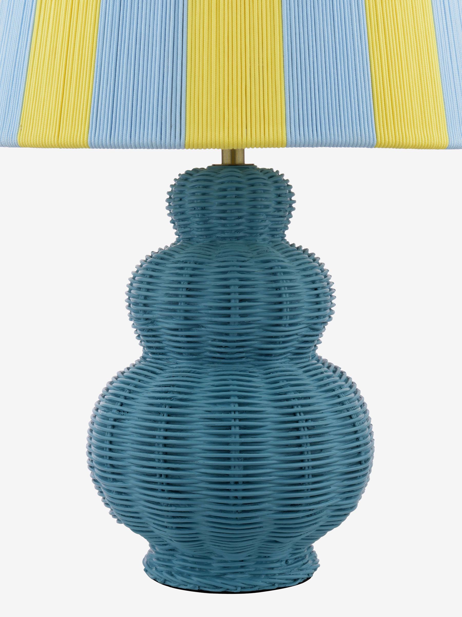 Blue  Yellow Whitby Table Lamp - Image 6 of 6
