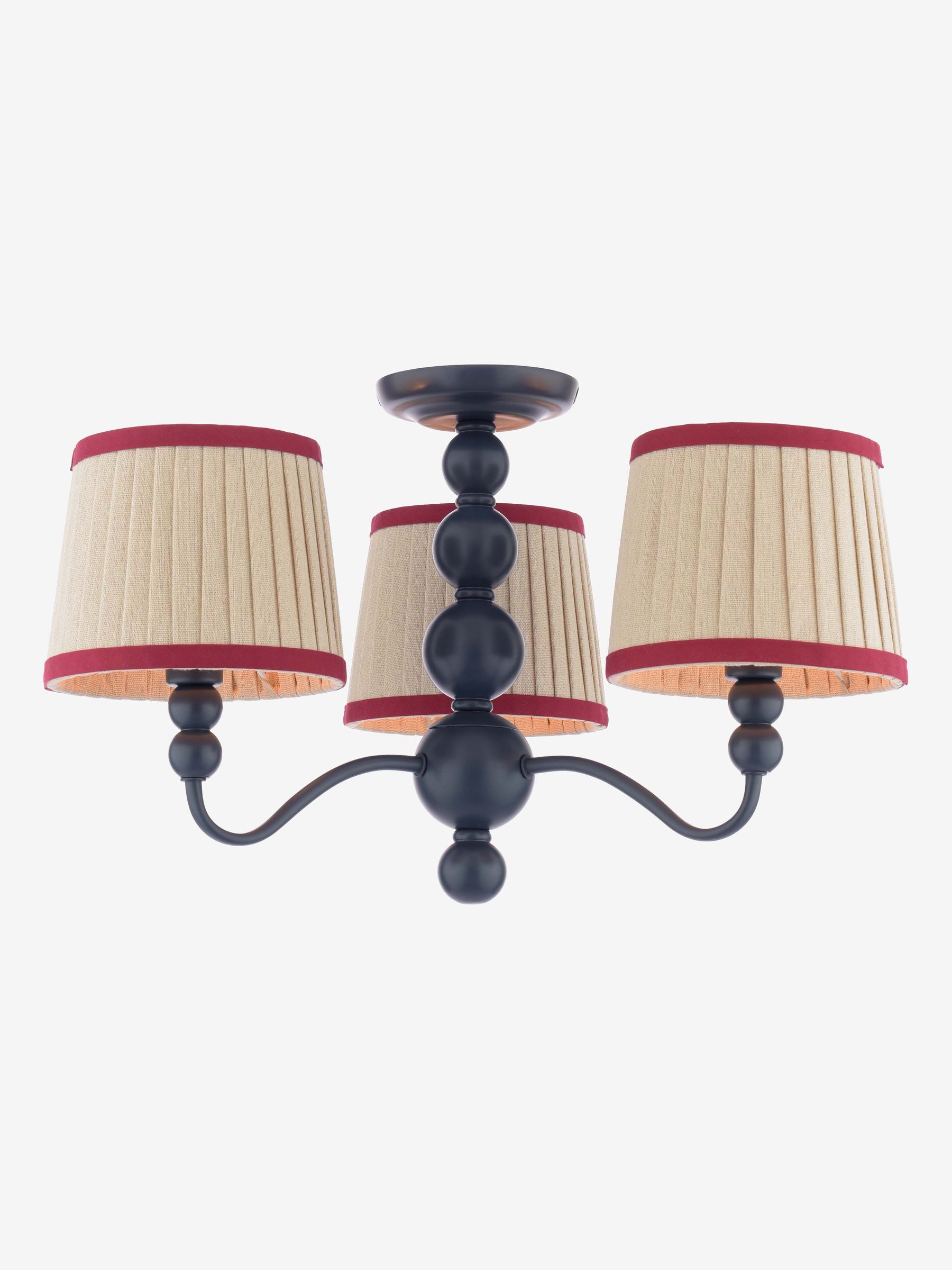 Blue Harewood 3 Light Semi Flush Ceiling Light - Image 3 of 6