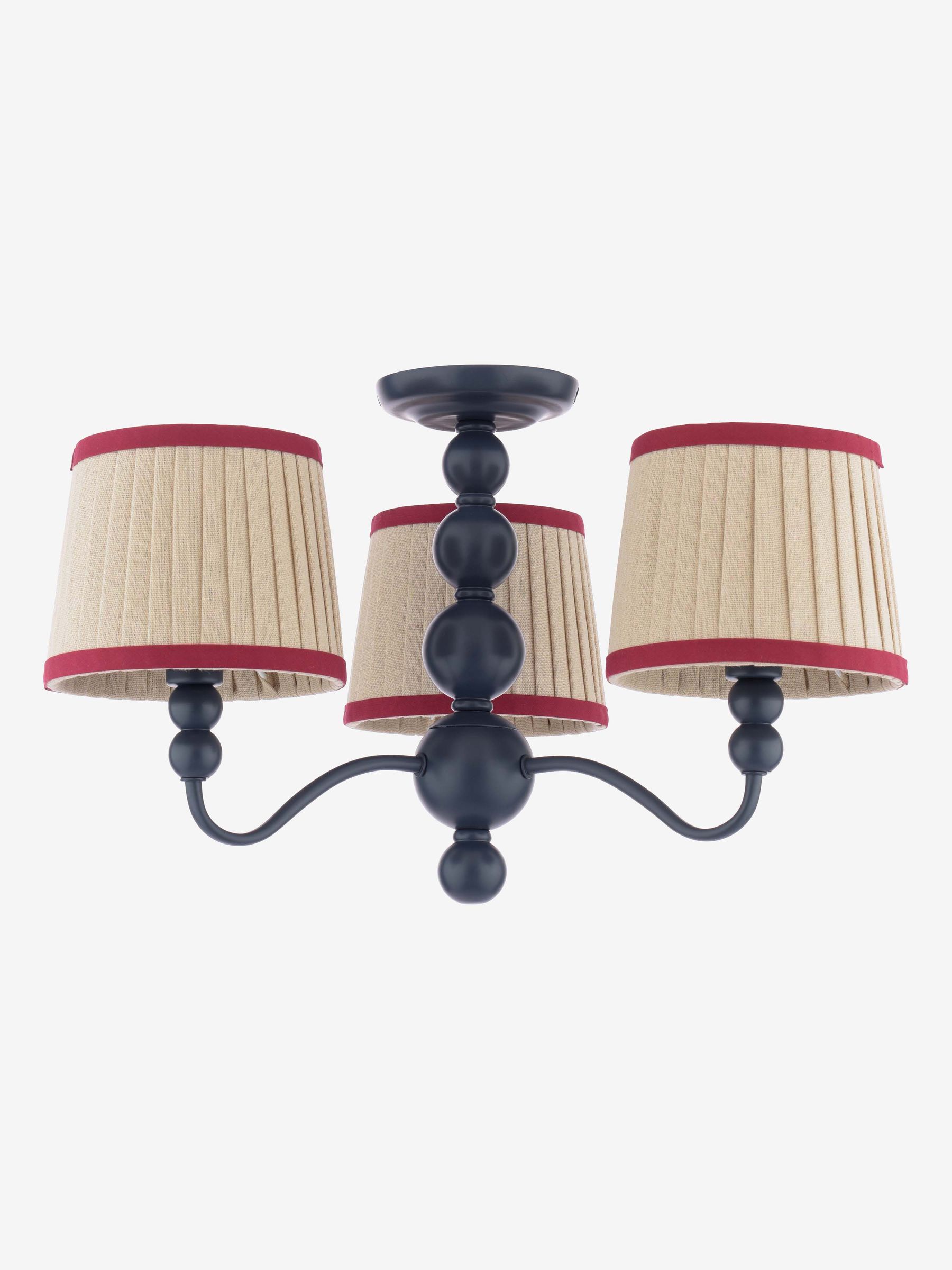 Blue Harewood 3 Light Semi Flush Ceiling Light - Image 4 of 6