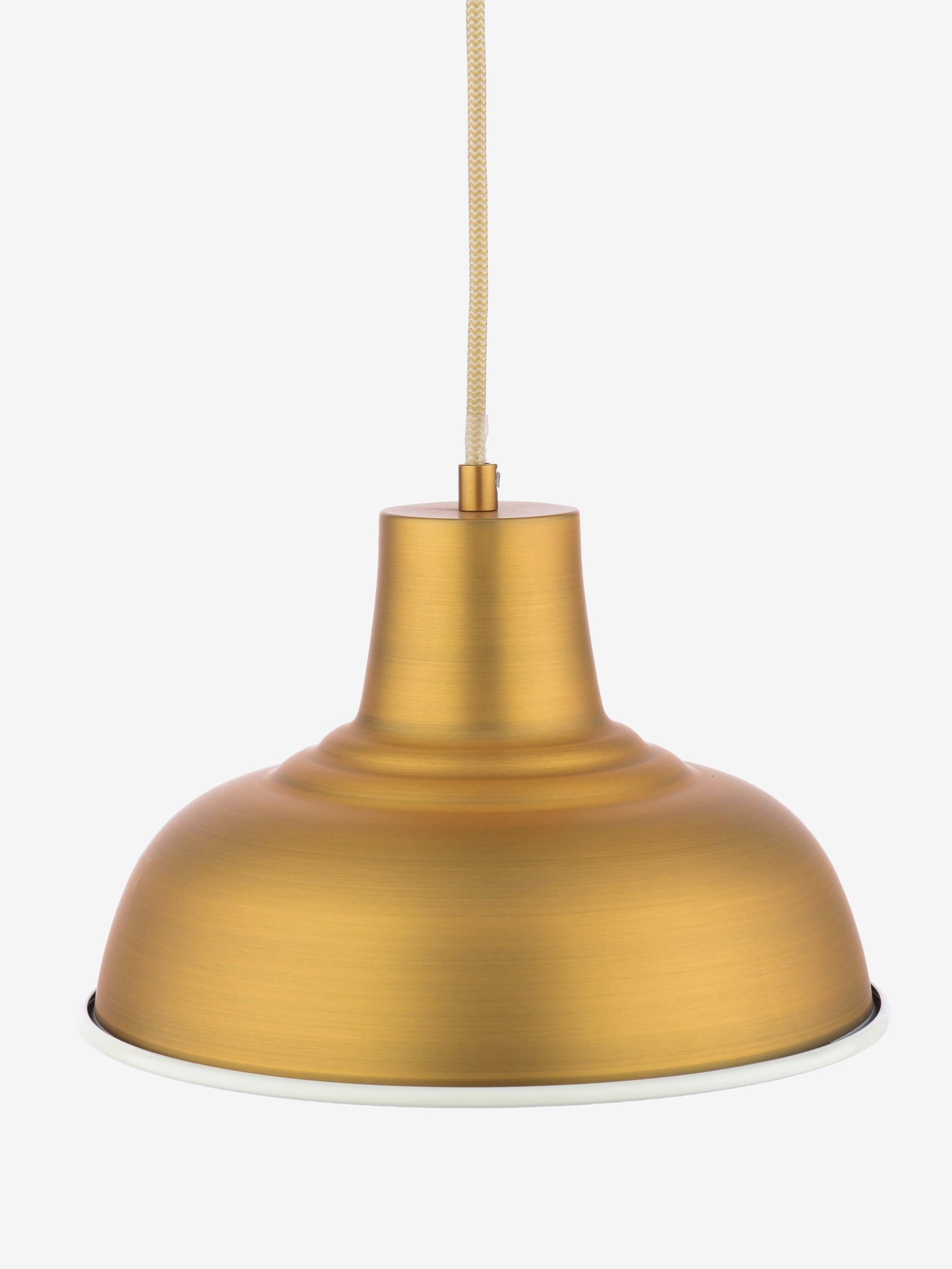 Brass Hatfield Industrial Pendant Ceiling Light - Image 5 of 6