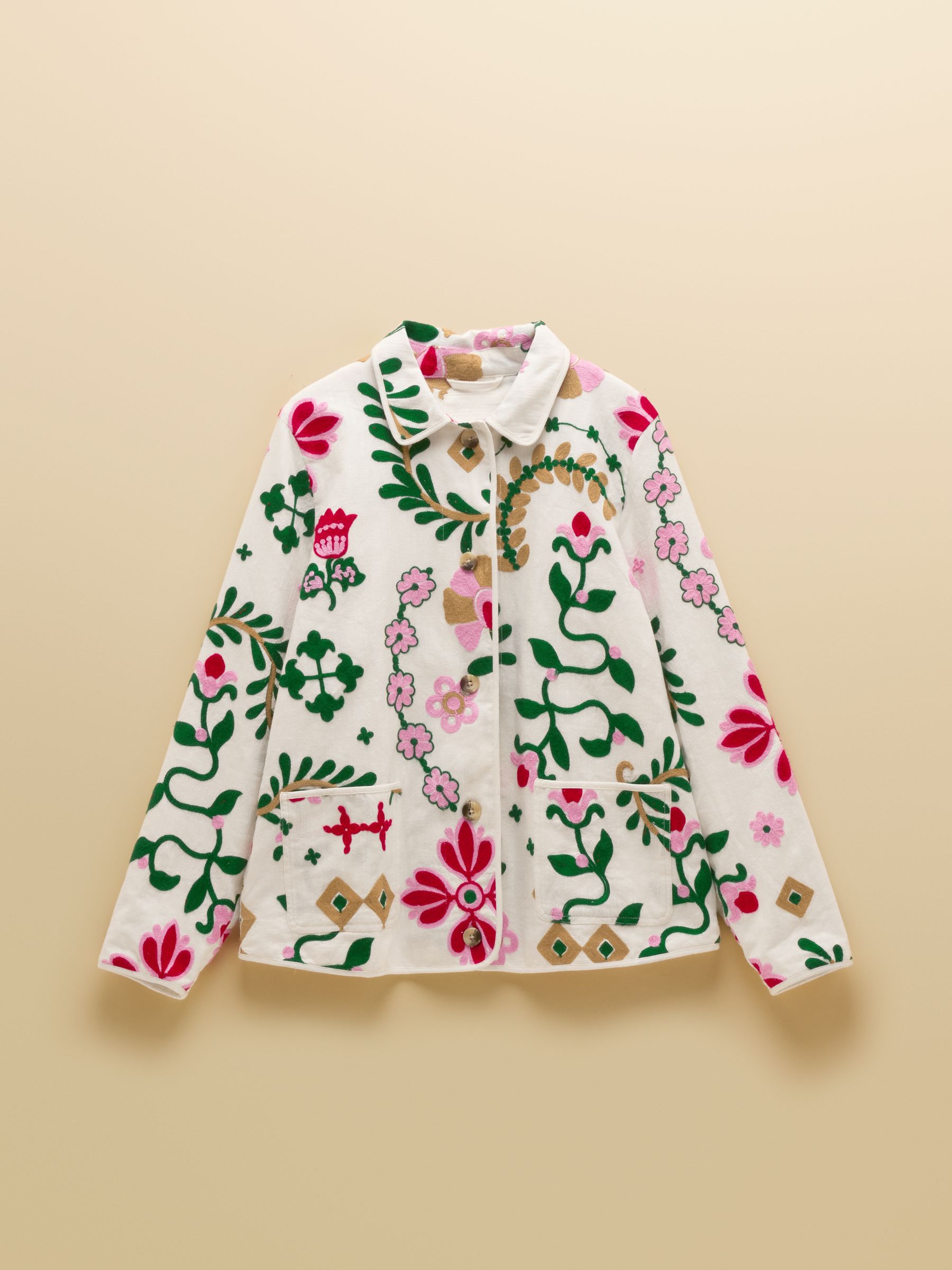 Multi/White Embroidered Item Jacket - Image 12 of 12