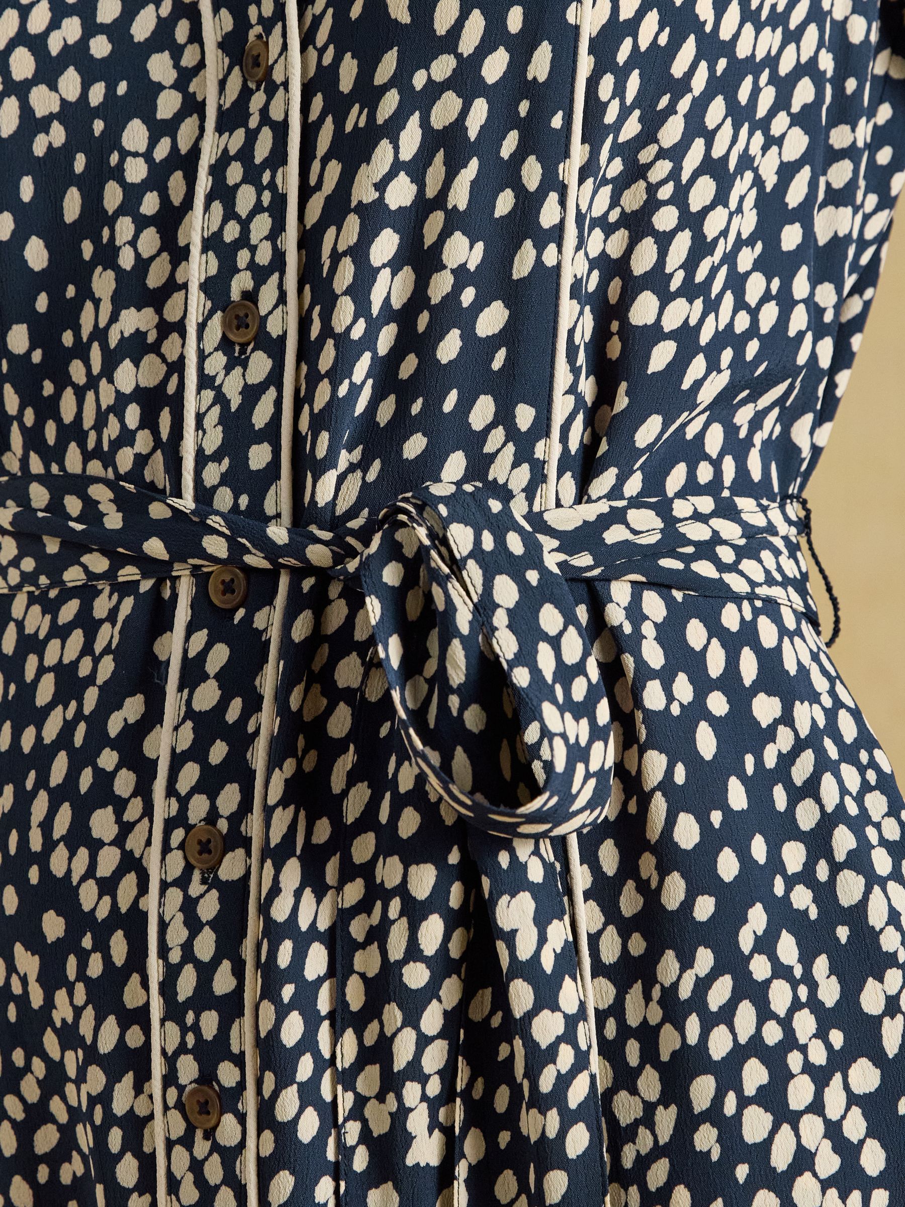 Piper Navy Shirt Dress - Image 6 of 7