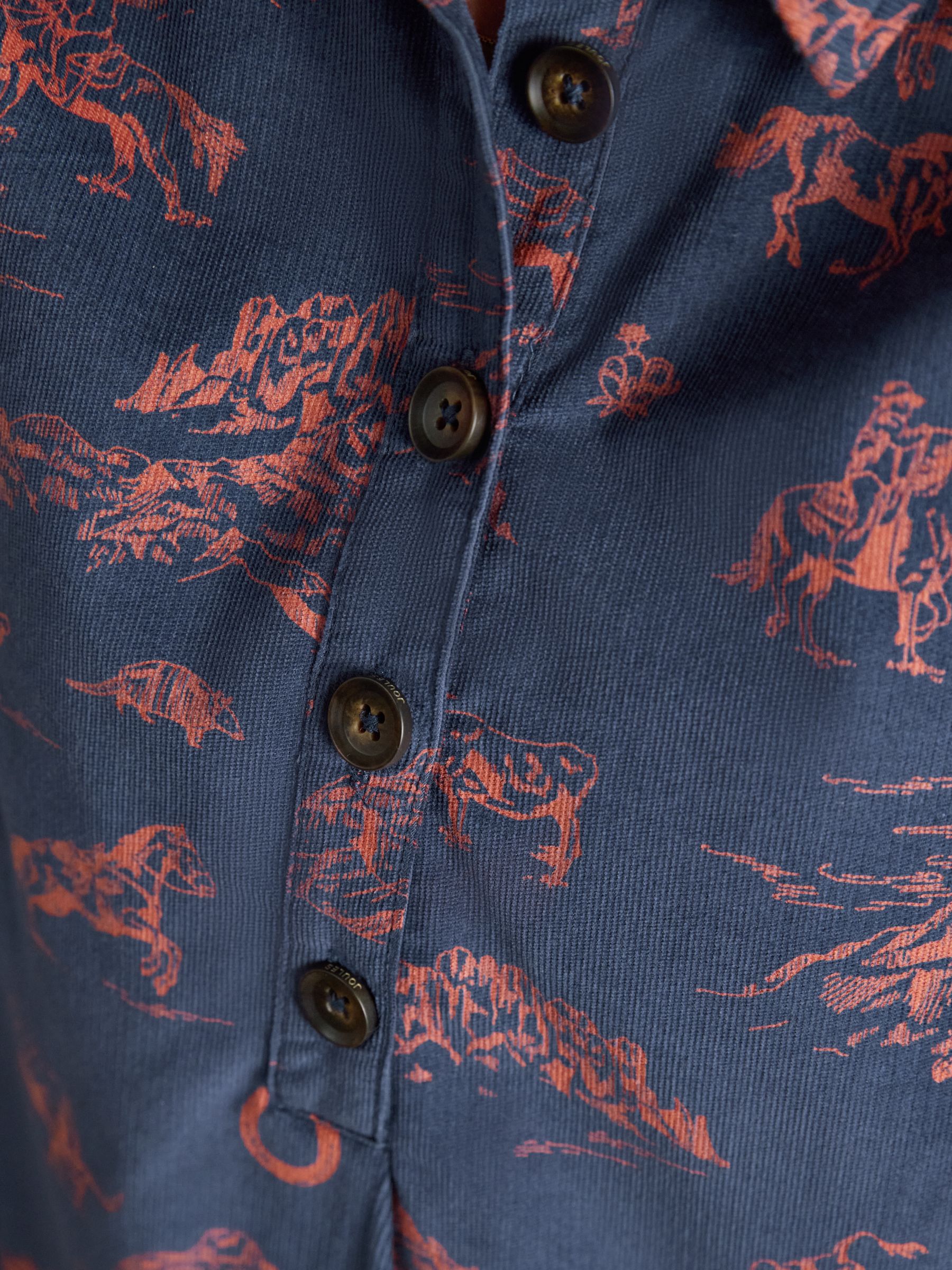 Maple Navy Cord Shift Dress - Image 6 of 7