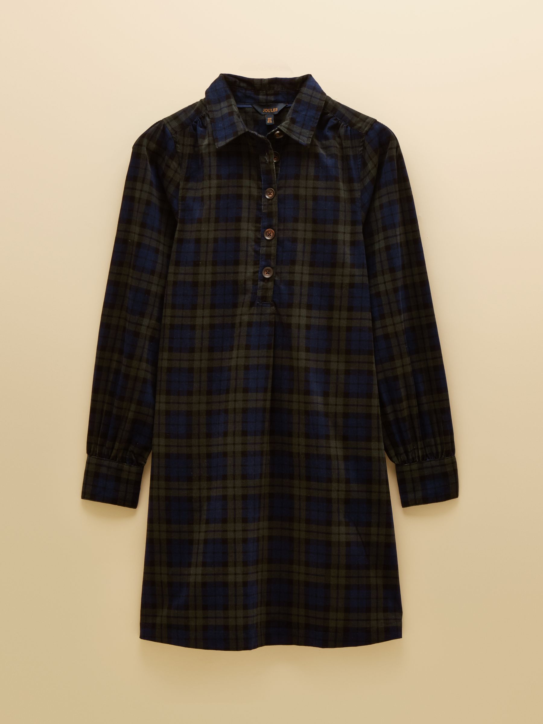 Maple Blue/Green Check Cord Shift Dress - Image 6 of 6