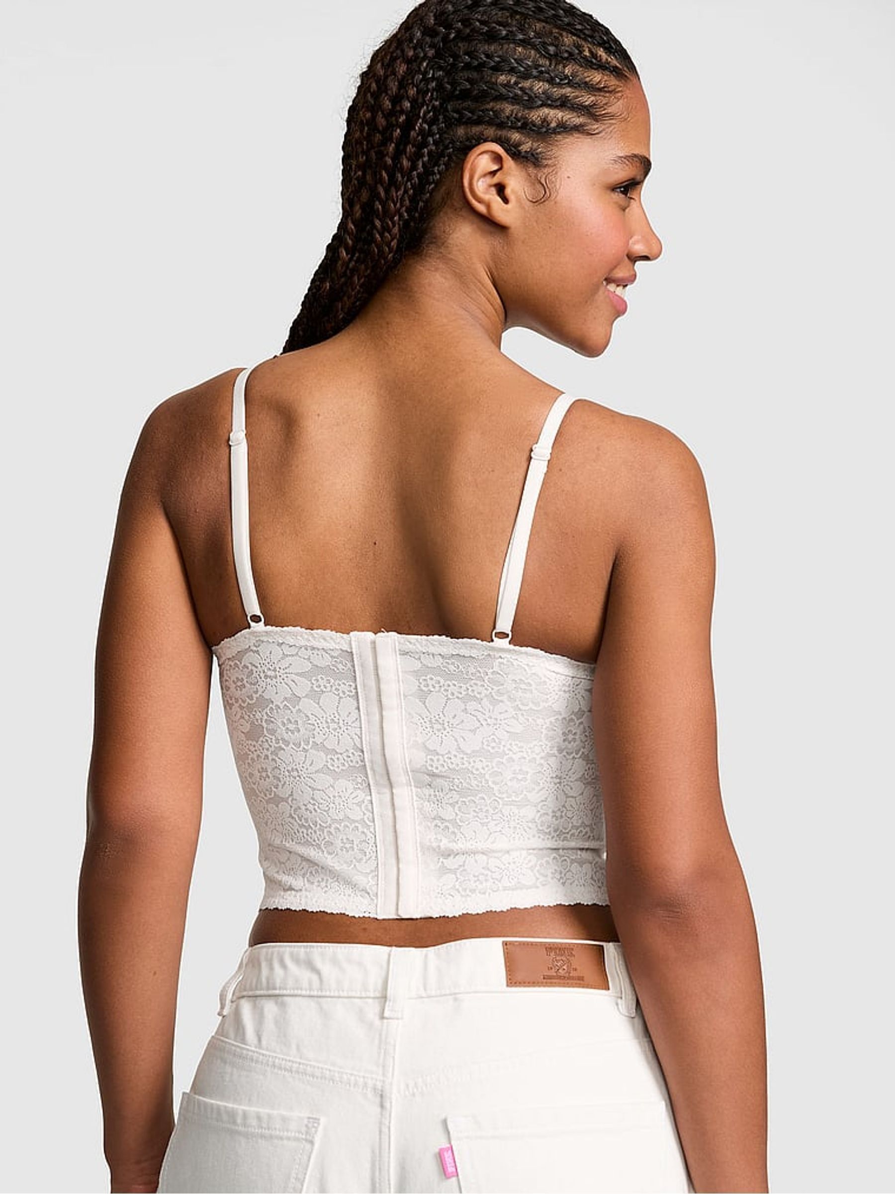 Coconut White Lace Corset - Image 2 of 2