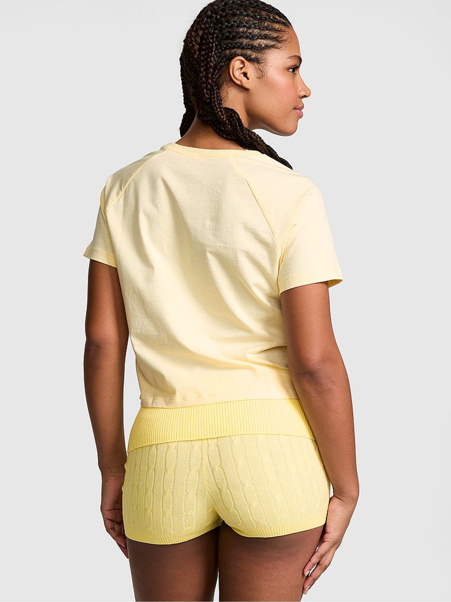 Palest Yellow Pocket Pyjama Top - Image 3 of 3 Palest Yellow Pocket Pyjama Top - Image 3 of 3