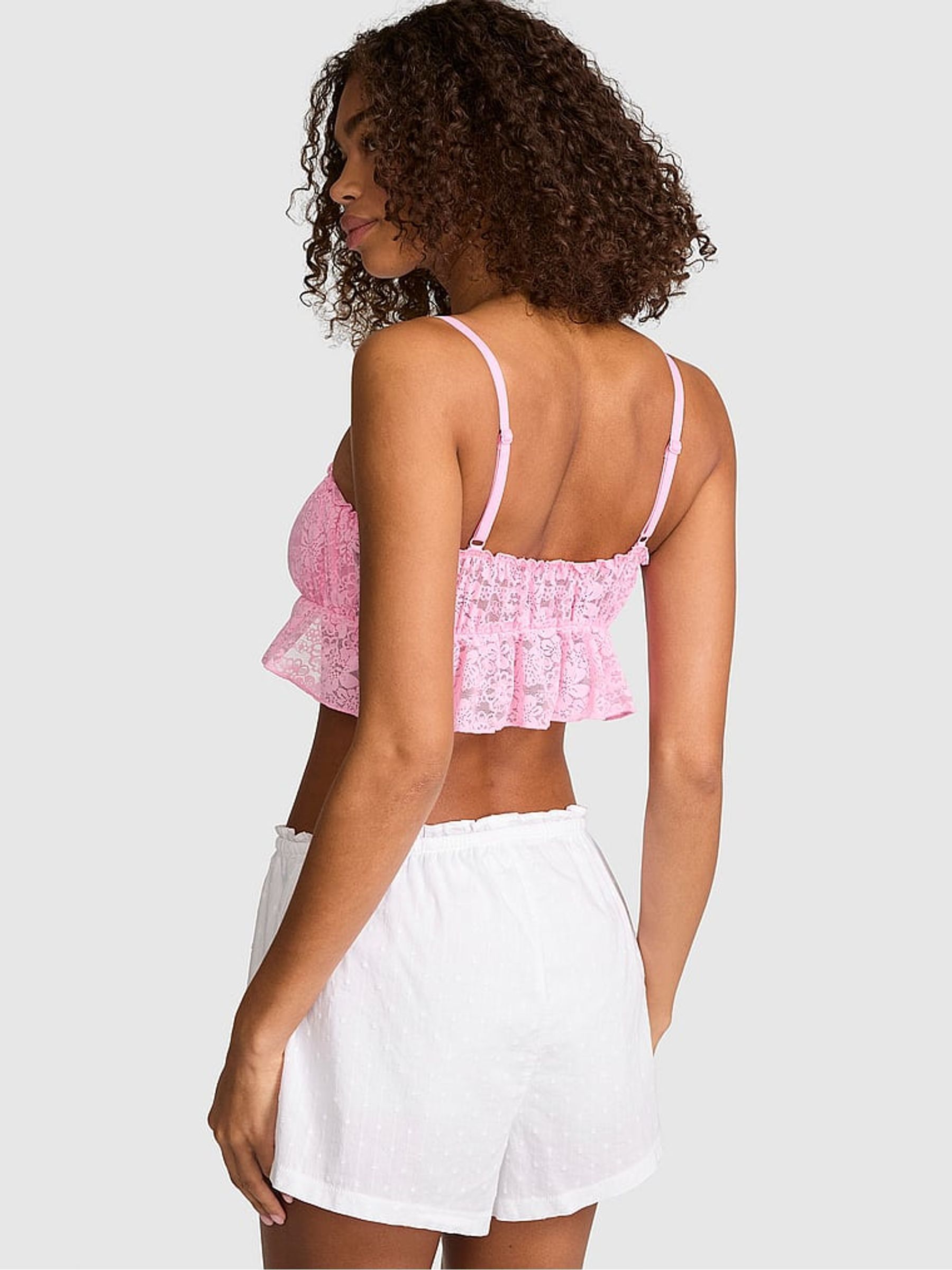 White Short Cotton Pyjama Bottoms - Image 2 of 2