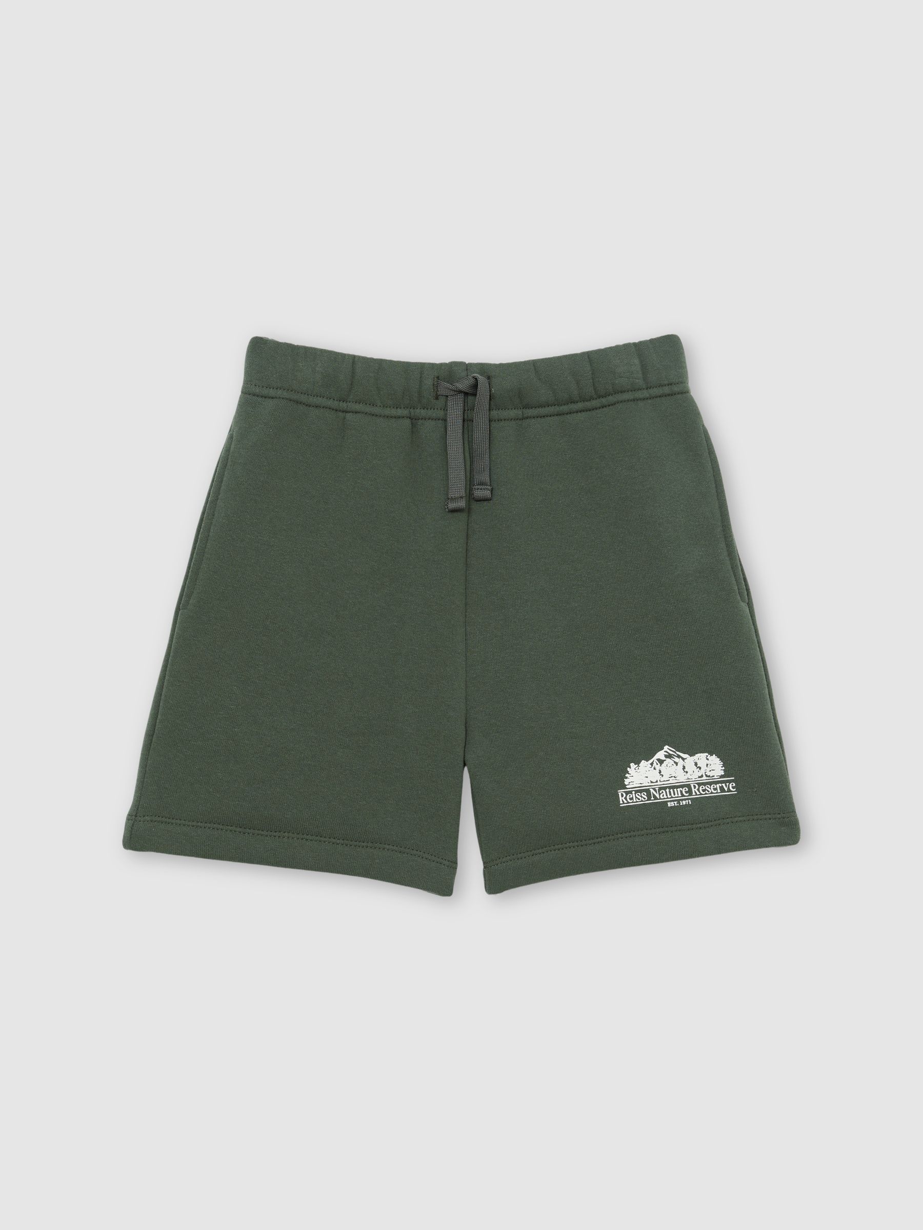 Cotton-Blend Nature Reserve Shorts in Green - Image 1 of 4 Cotton-Blend Nature Reserve Shorts in Green - Image 1 of 4