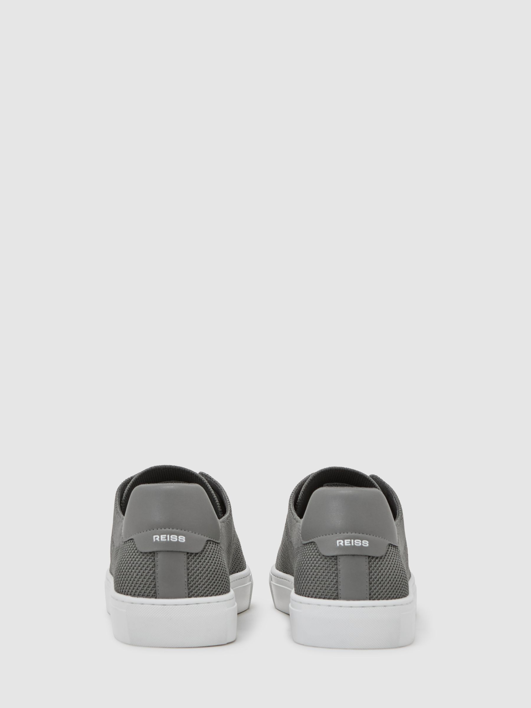 Knitted Low-Top Trainers in Grey - image 3
