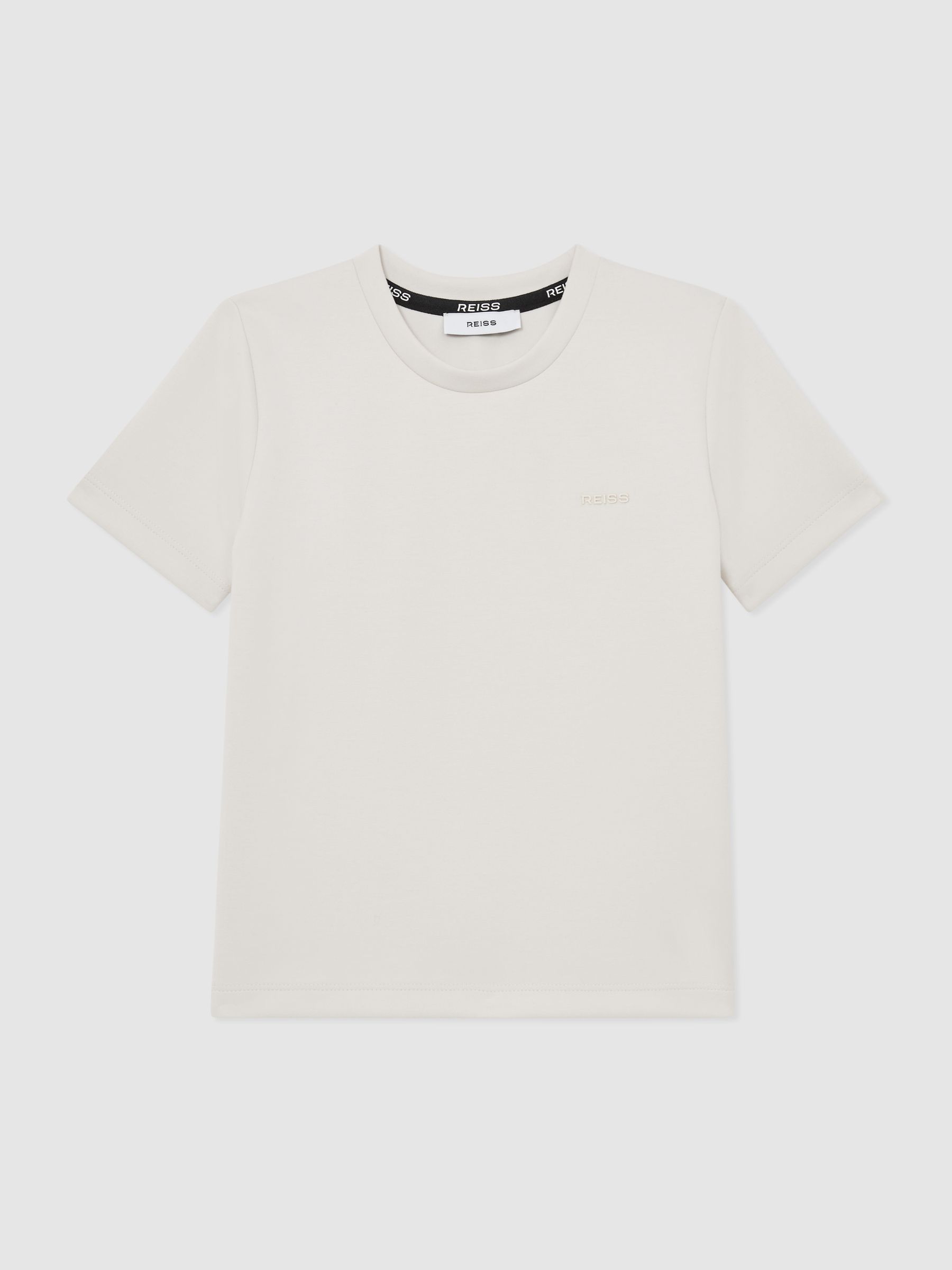 Premium Interlock Logo T-Shirt in Stone - Image 1 of 4