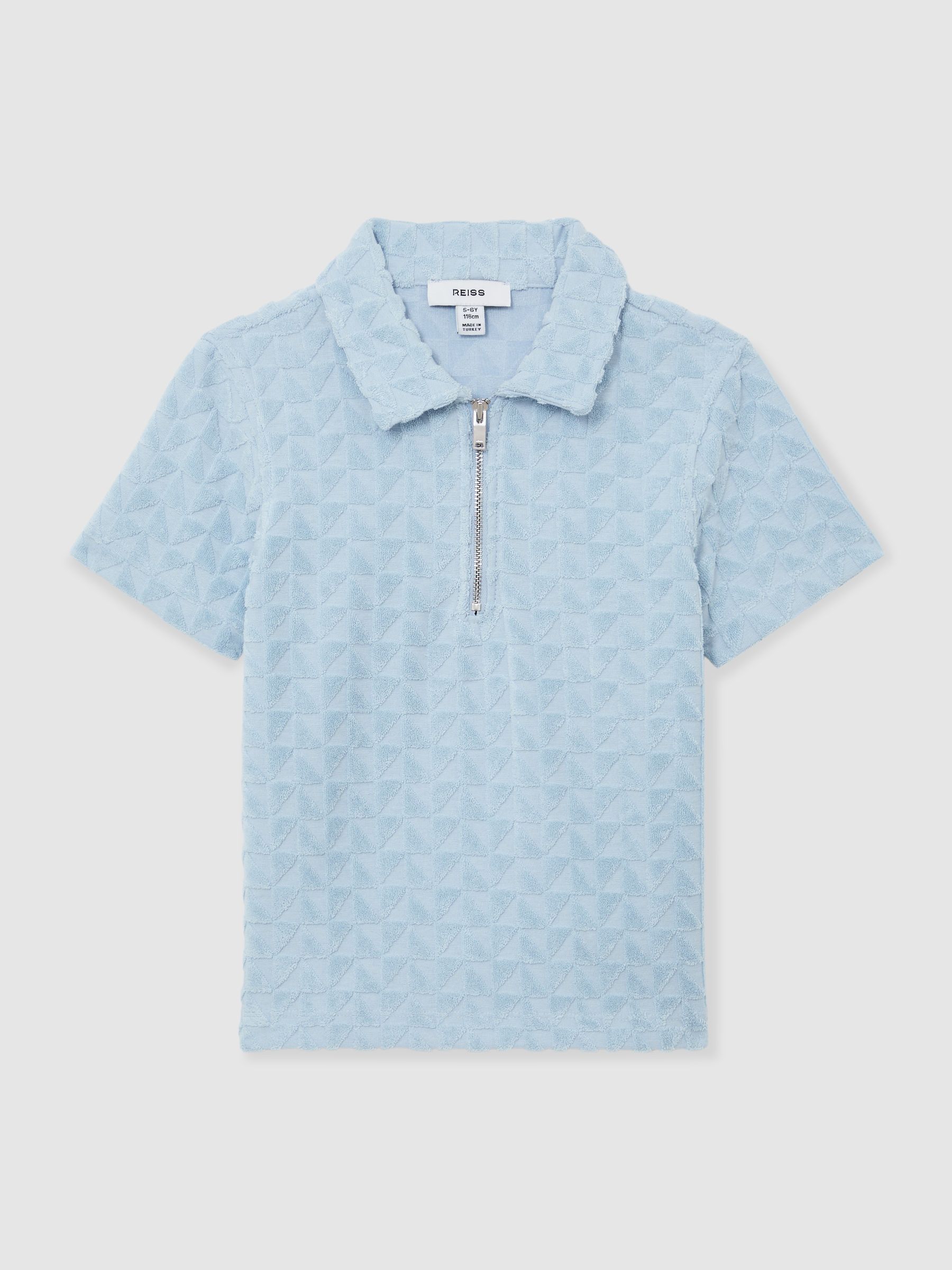 Polo Shirt in Soft Blue - Image 1 of 5