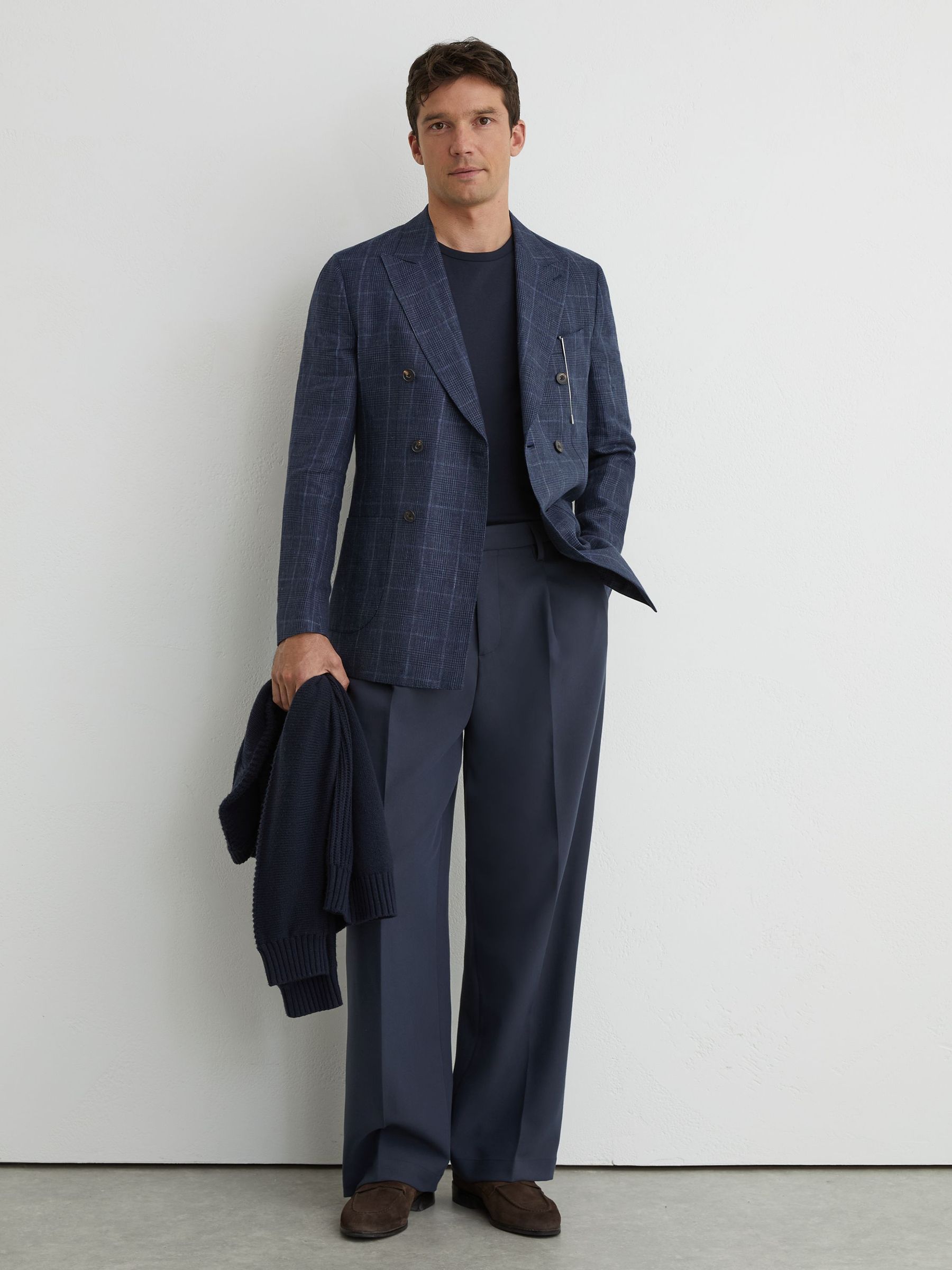 Suede Saddle Loafers in Dark Brown - Image 3 of 6