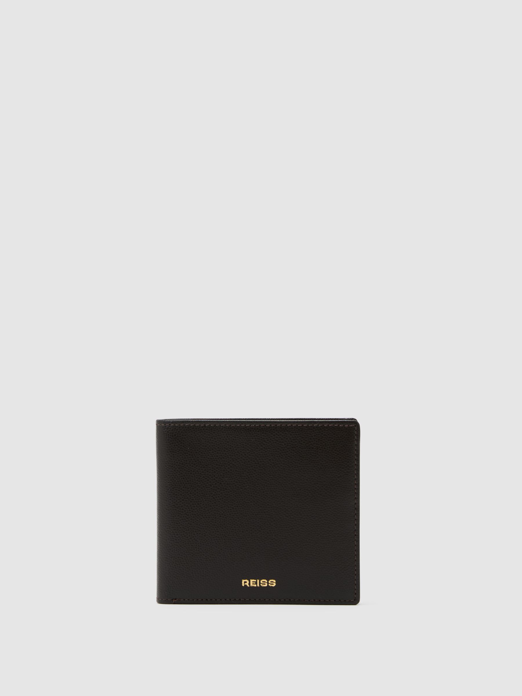 Micro-Grain Leather Wallet in Dark Brown - image 3