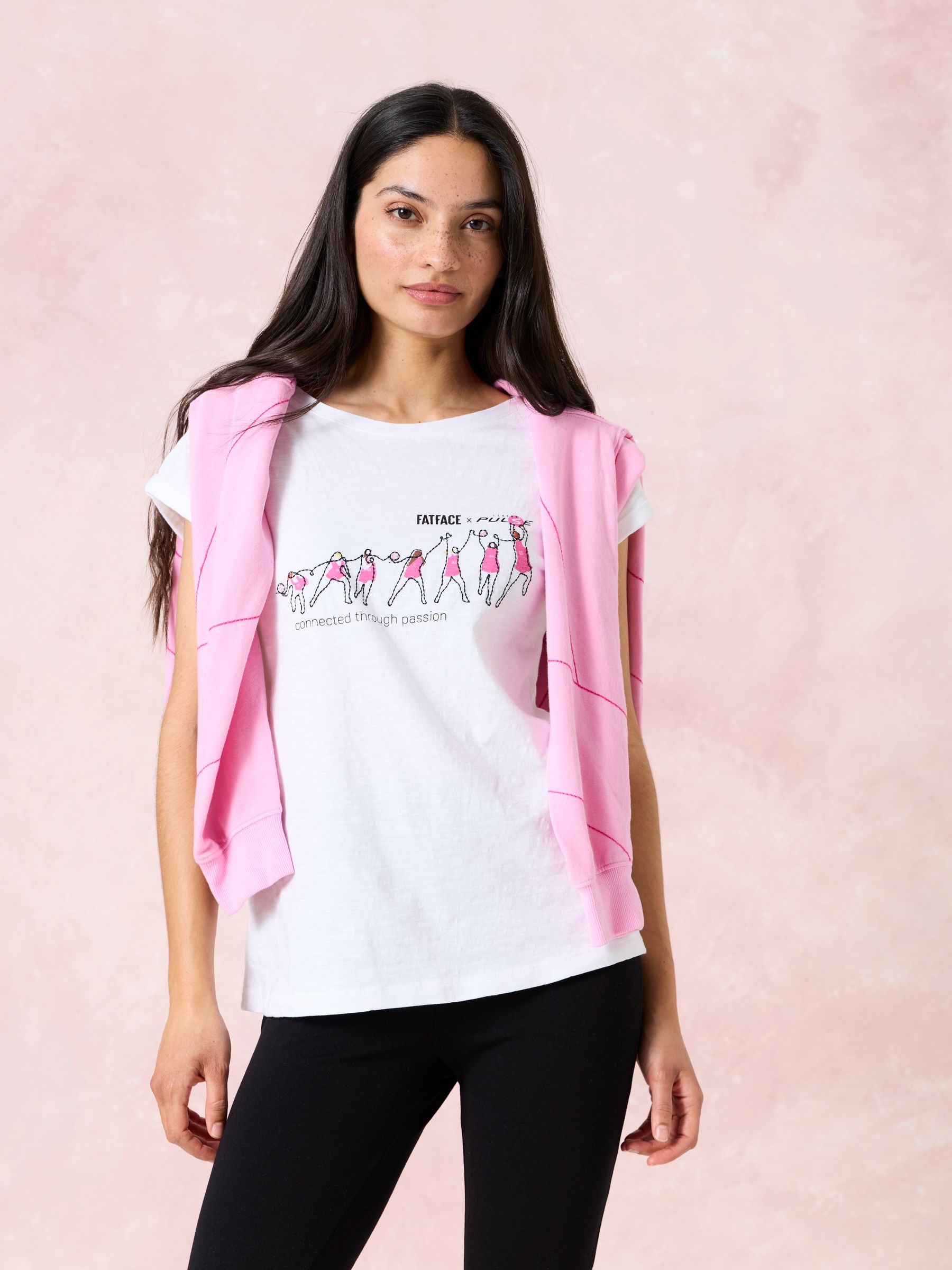 Ivy White Pulse Graphic T Shirt - Image 1 of 5