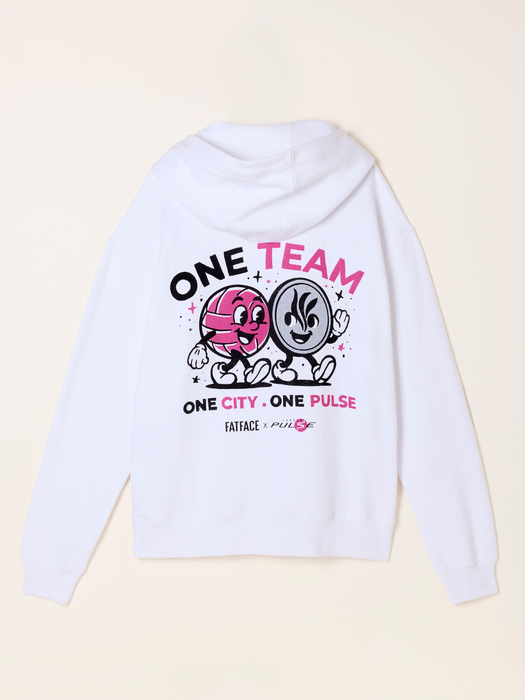 Izzy White Pulse Graphic Overhead Hoodie - Image 6 of 6