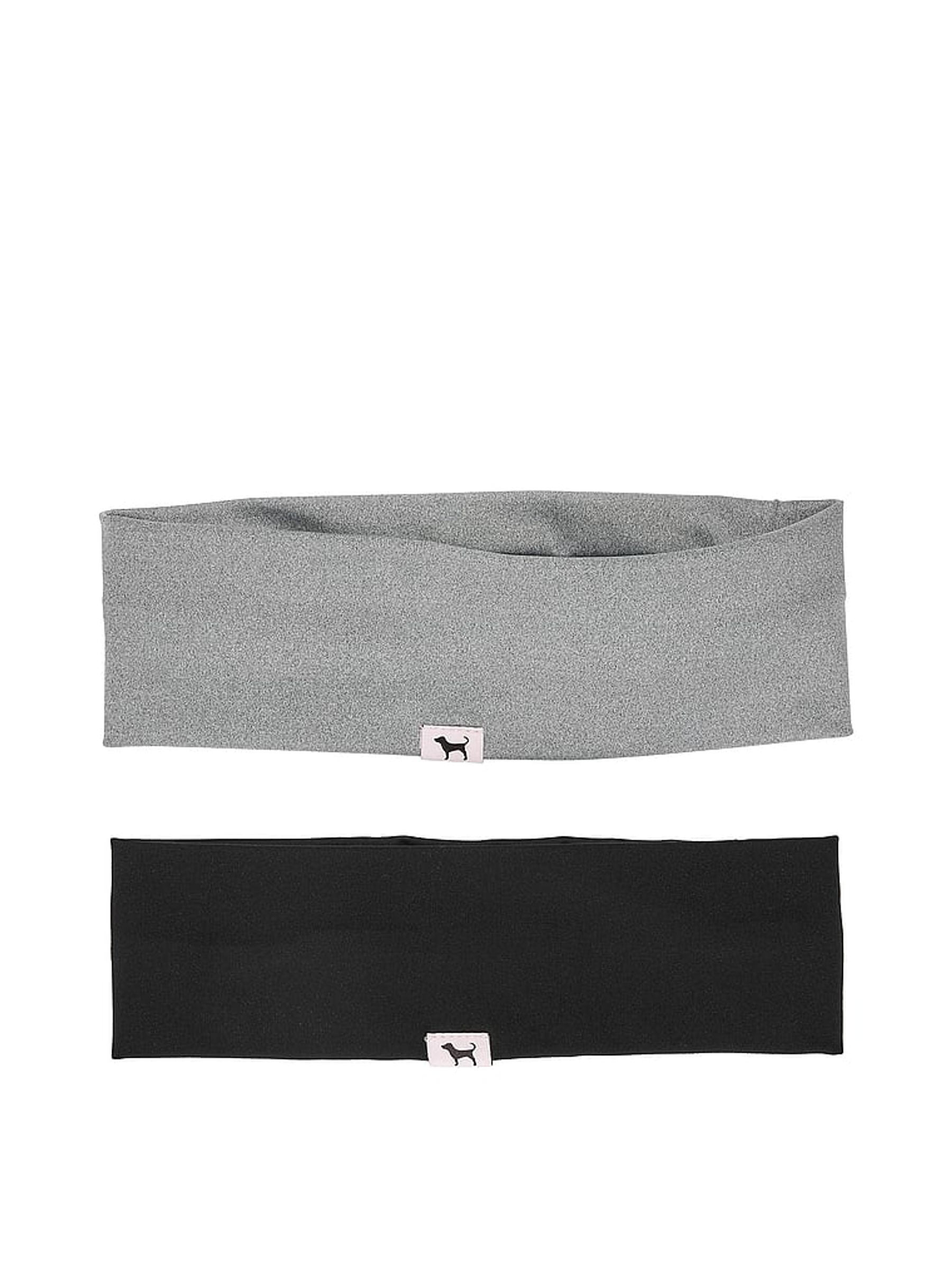 Black/Grey Stretch Headband 2 Pack - Image 2 of 2