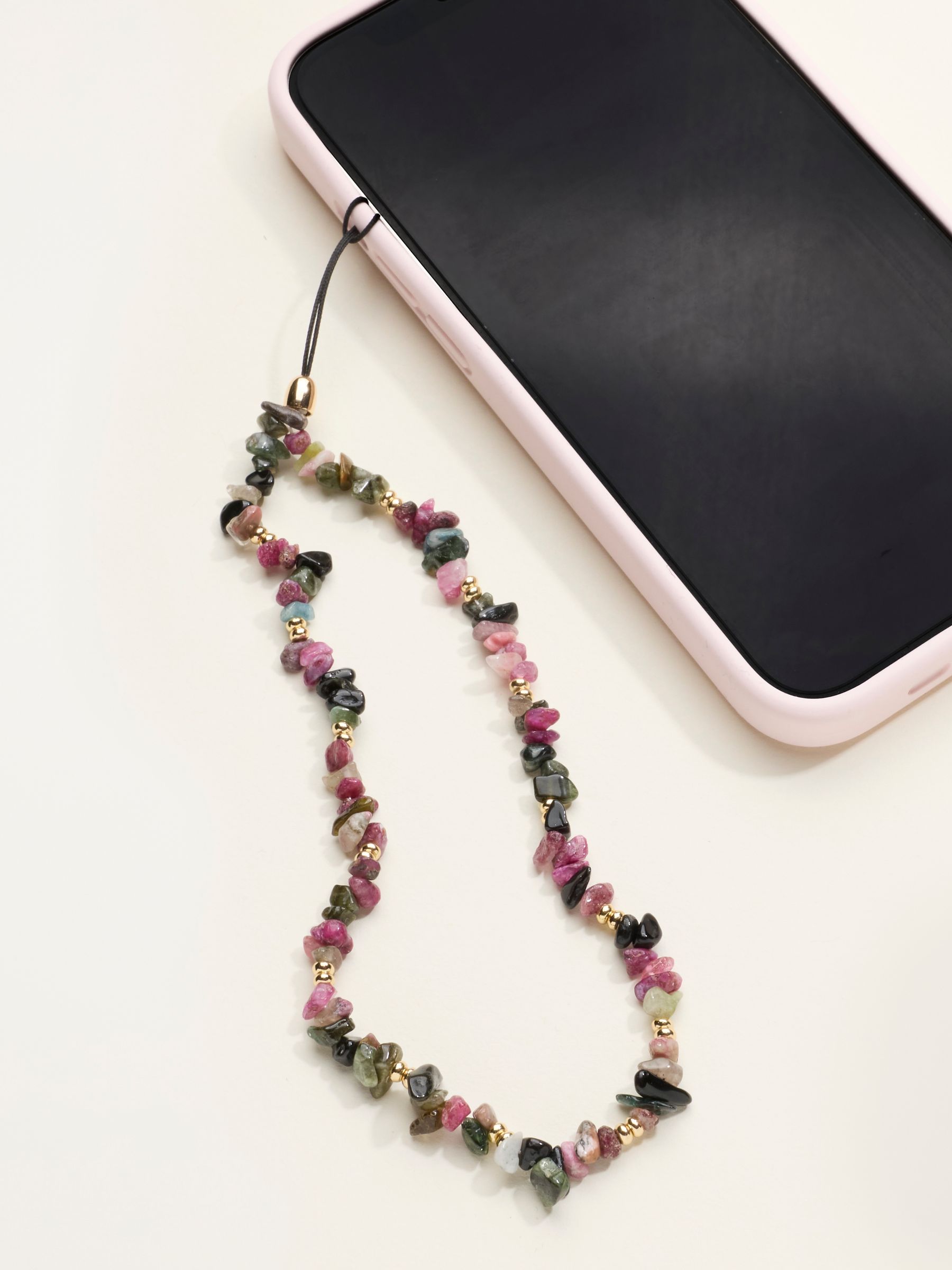 Purple Semi Precious Stone Phone Charm - Image 1 of 2