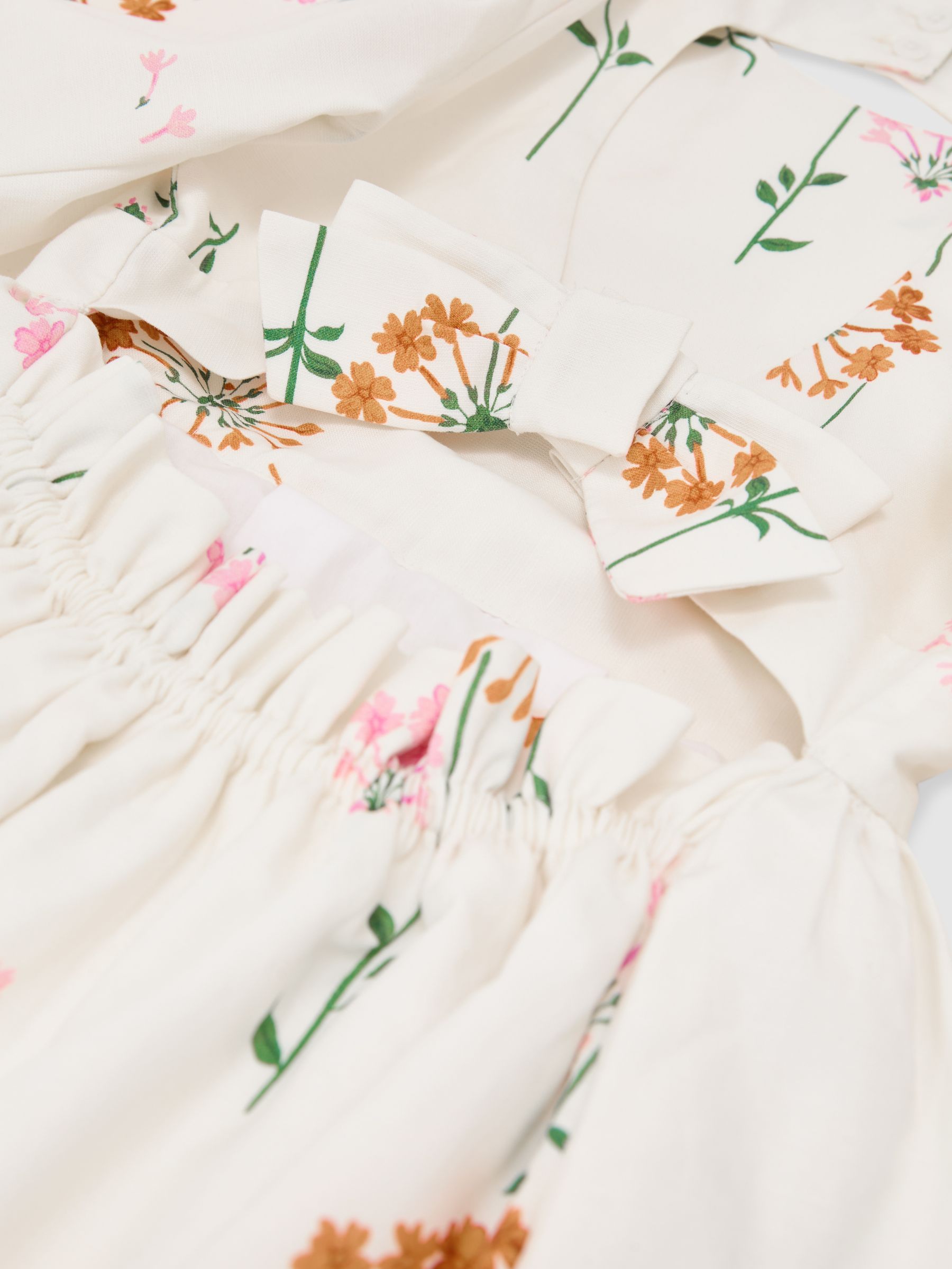 Floral-Print Tie-Back Midi Dress in Multi Print - Image 5 of 5