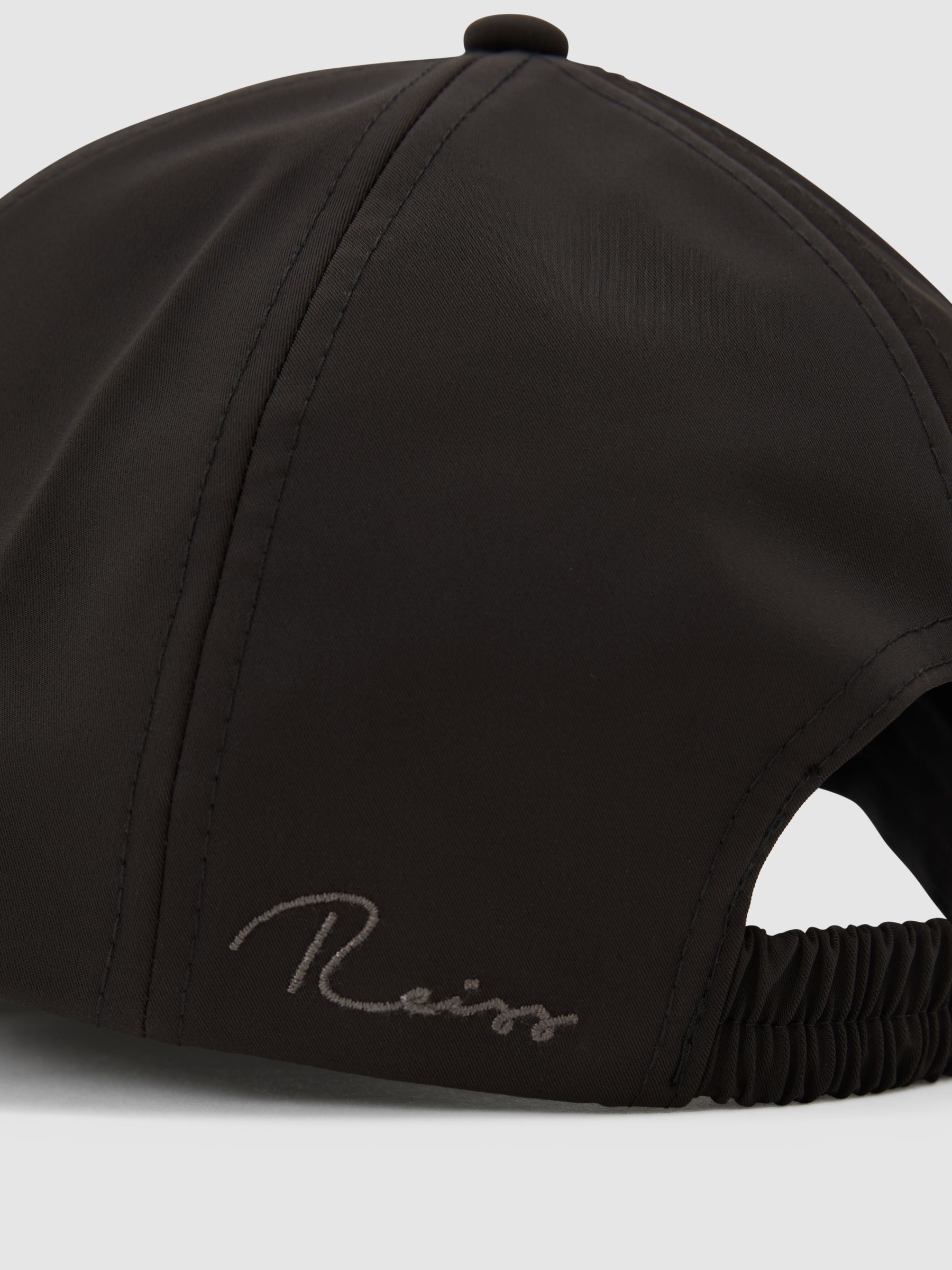 Technical Logo-Embroidered Baseball Hat in Chocolate Brown - image 3