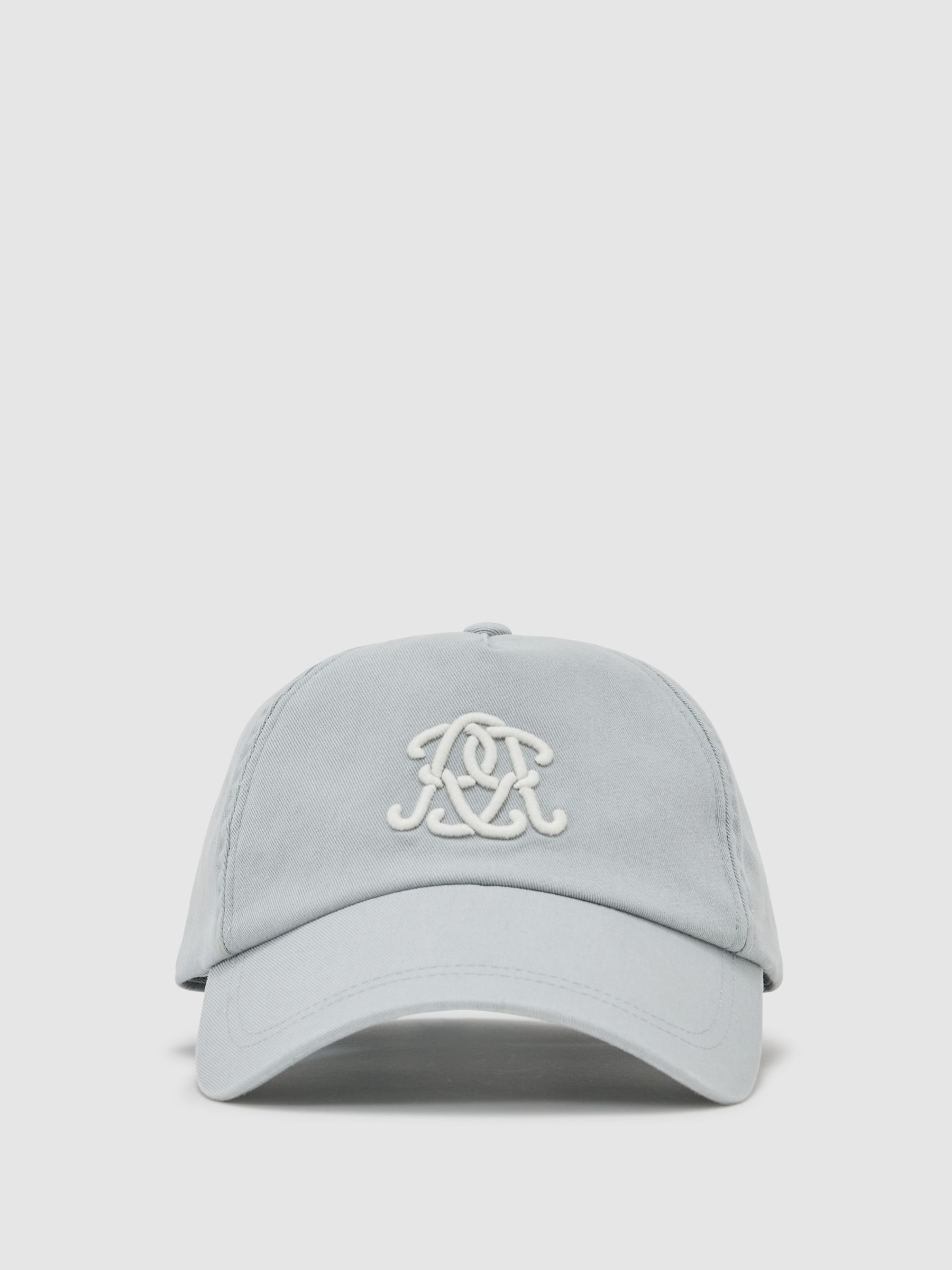 Monogram-Embroidered Baseball Hat in Powder Blue - Image 2 of 6