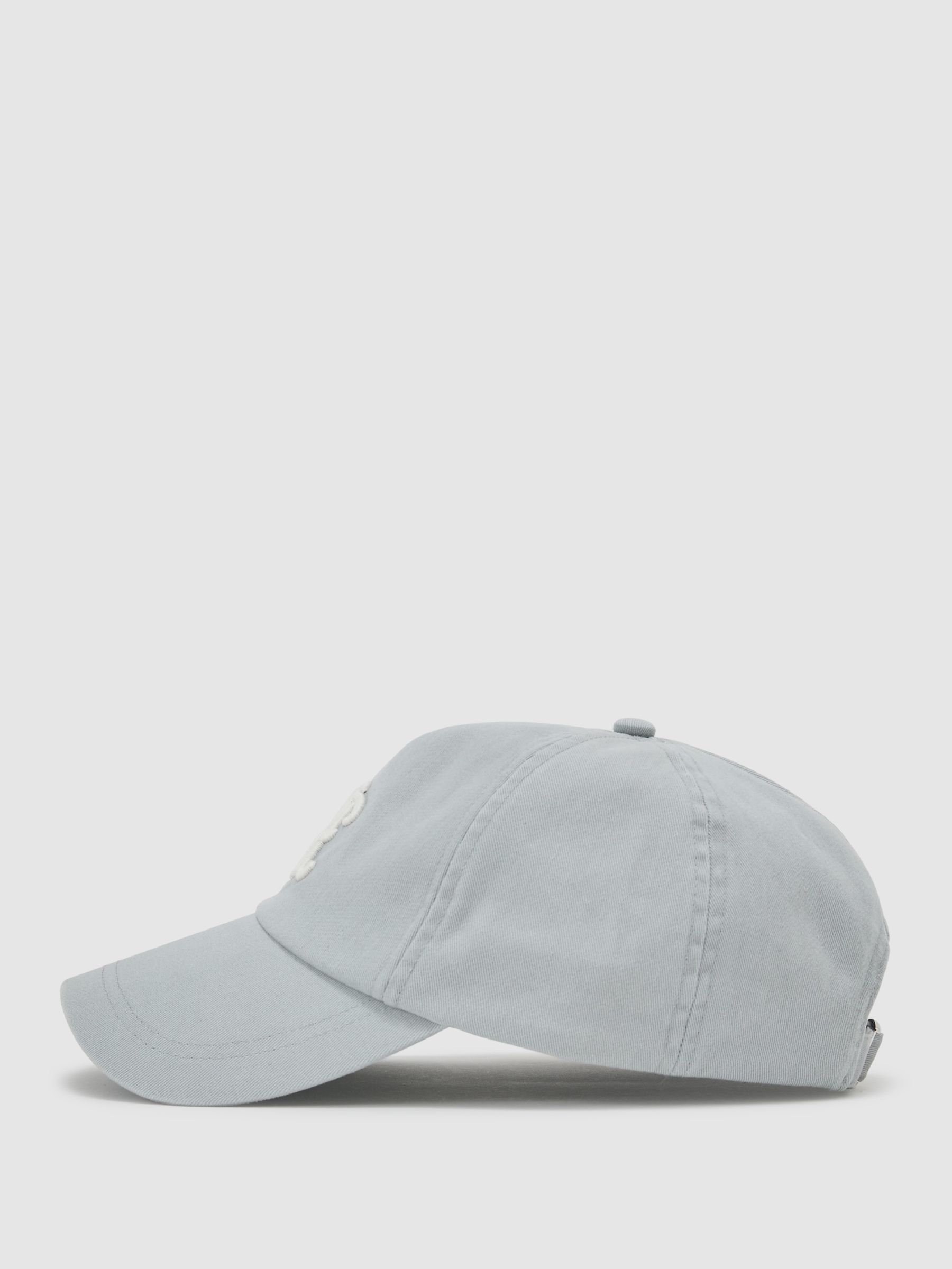 Monogram-Embroidered Baseball Hat in Powder Blue - Image 3 of 6