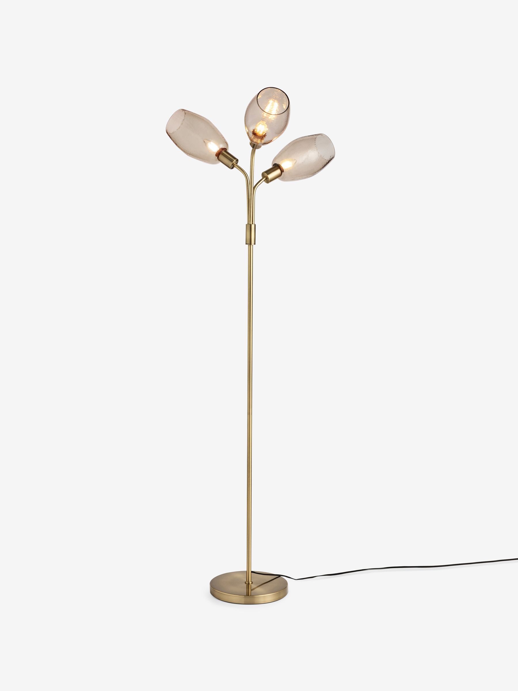 Isla Floor Lamp in Brass/Brown - Image 2 of 5