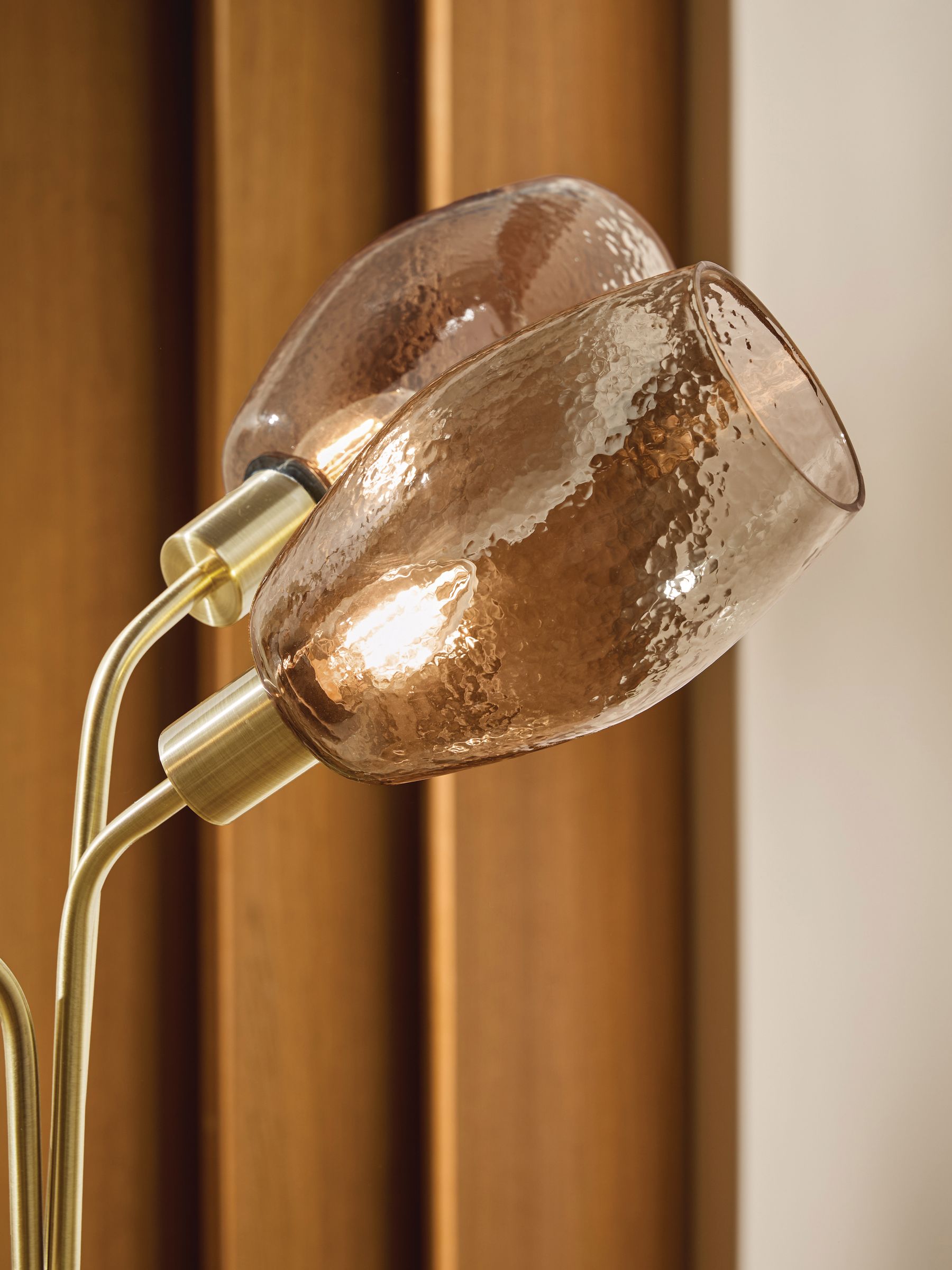Isla Floor Lamp in Brass/Brown - Image 4 of 5