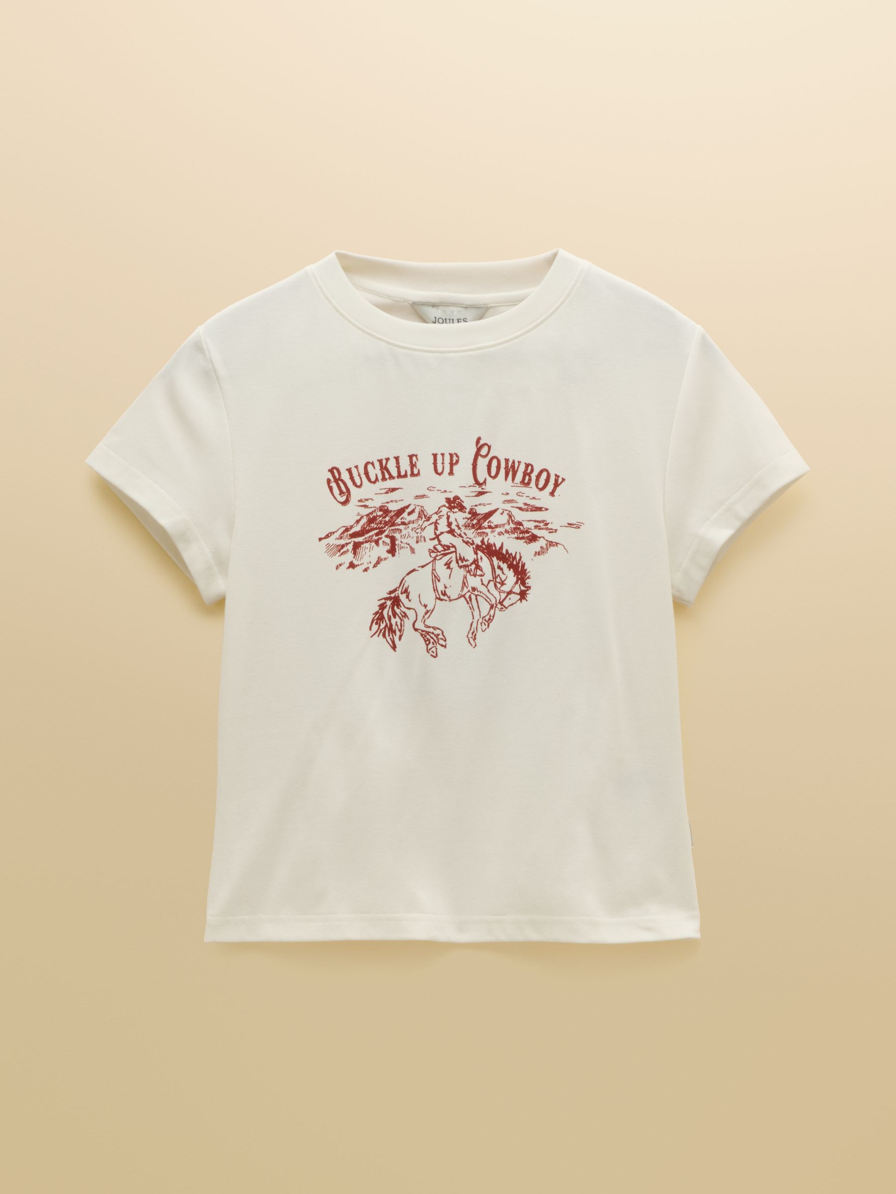 Cowboy Print Cotton Rich Baby Tee - Image 6 of 6 Cowboy Print Cotton Rich Baby Tee - Image 6 of 6
