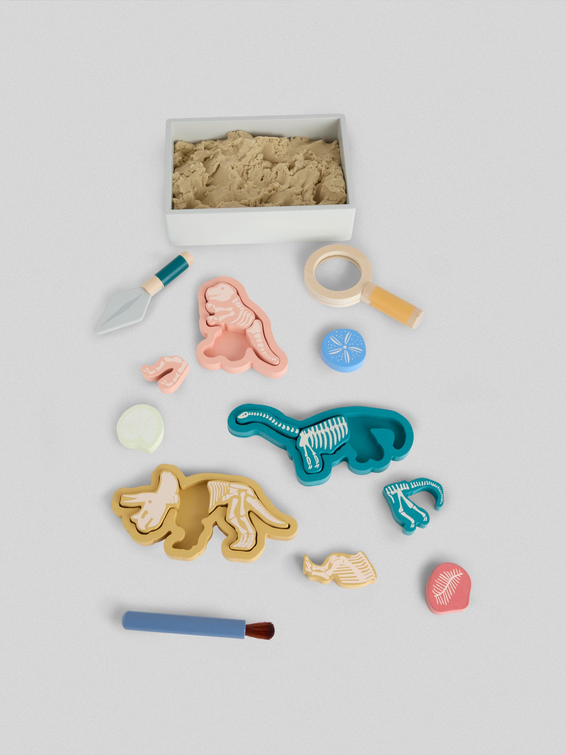 White Wooden Dino Paleontolgist Playset - Image 2 of 4