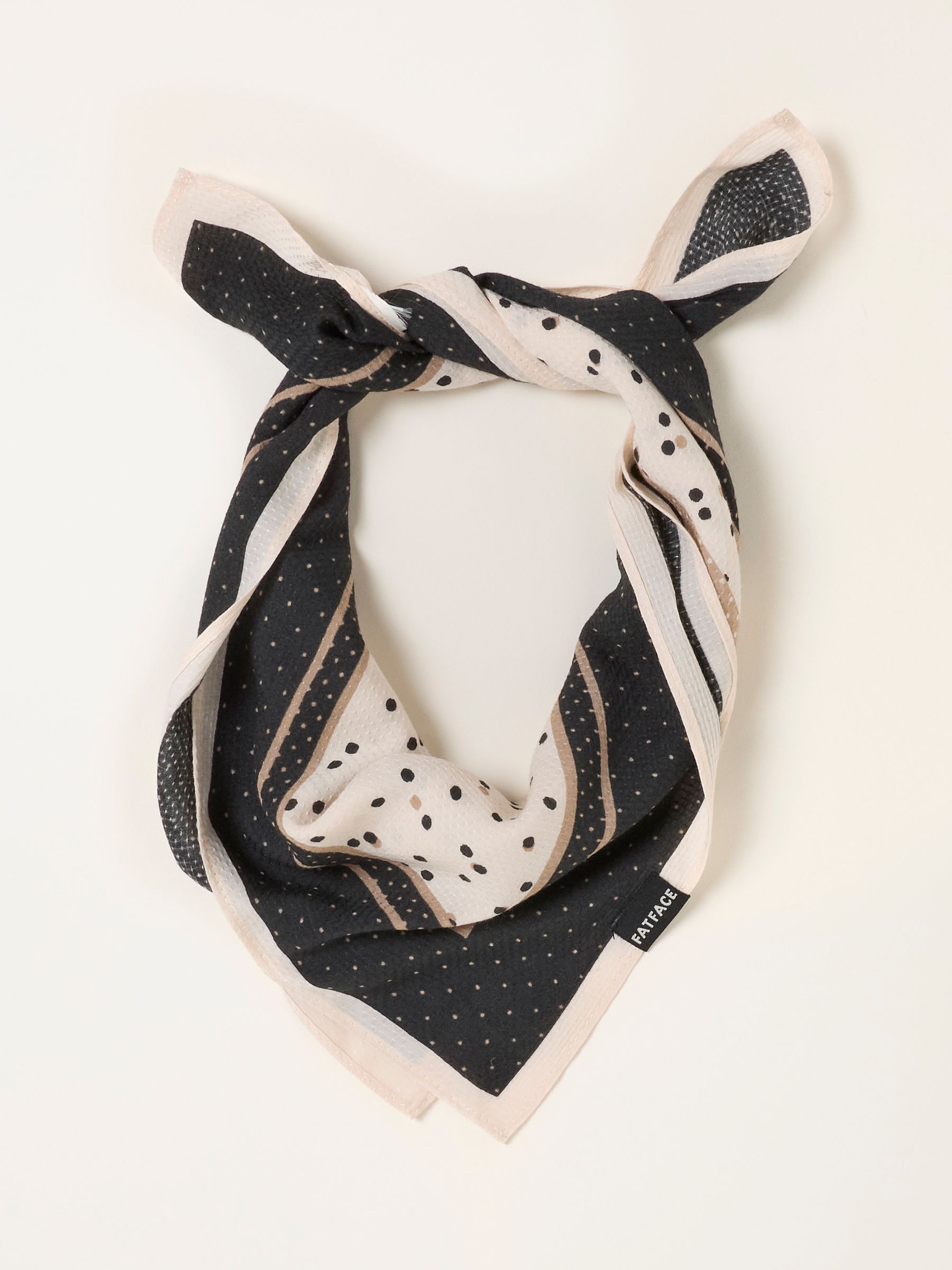 Ivory Polka Dot Hair Scarf - Image 1 of 2