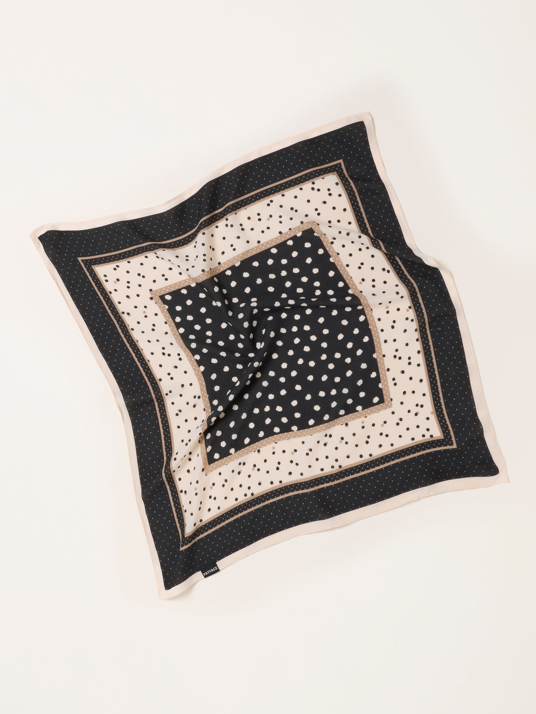 Ivory Polka Dot Hair Scarf - Image 2 of 2