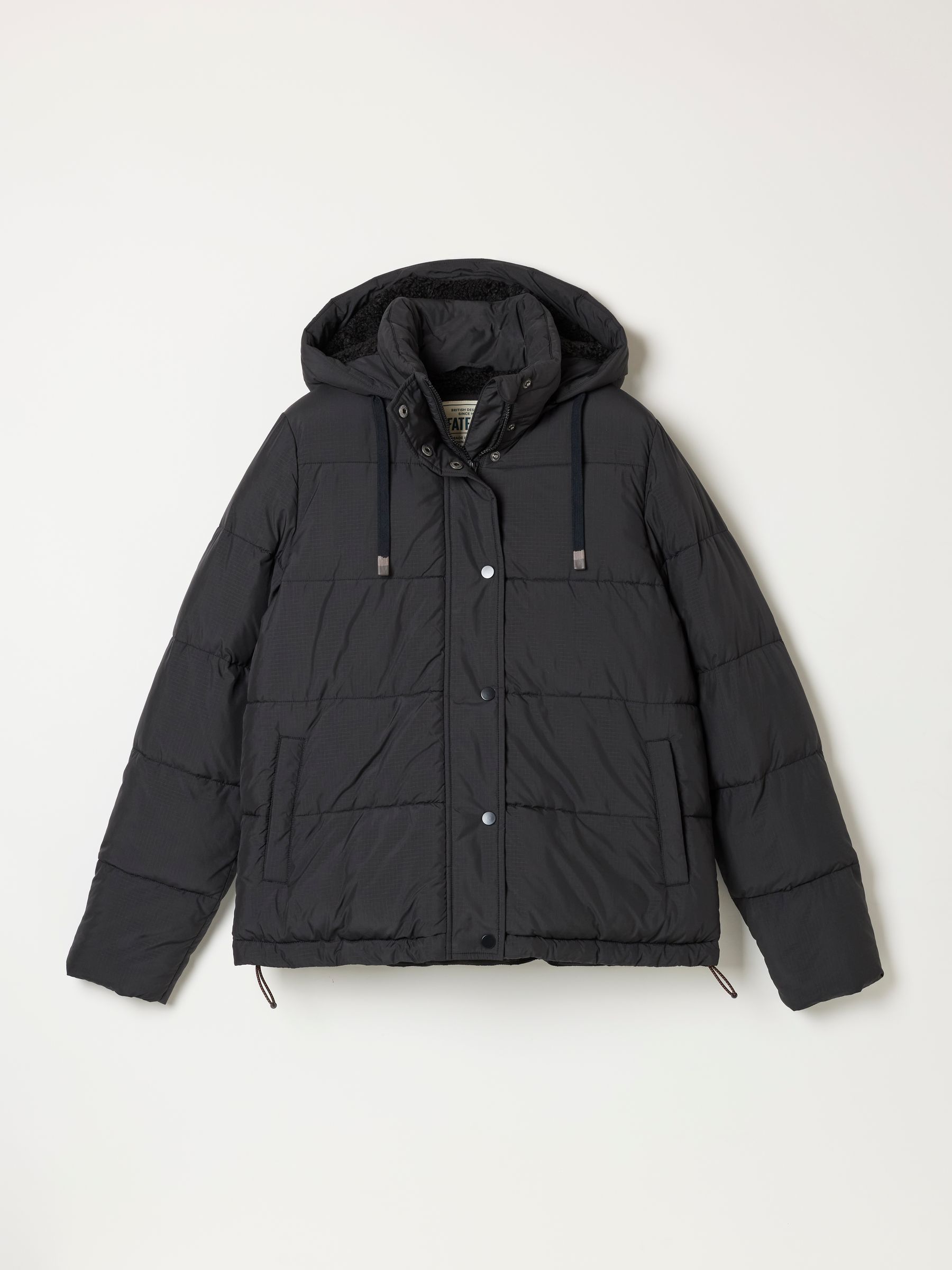 Carly Black Petite Short Puffer Jacket - Image 6 of 6