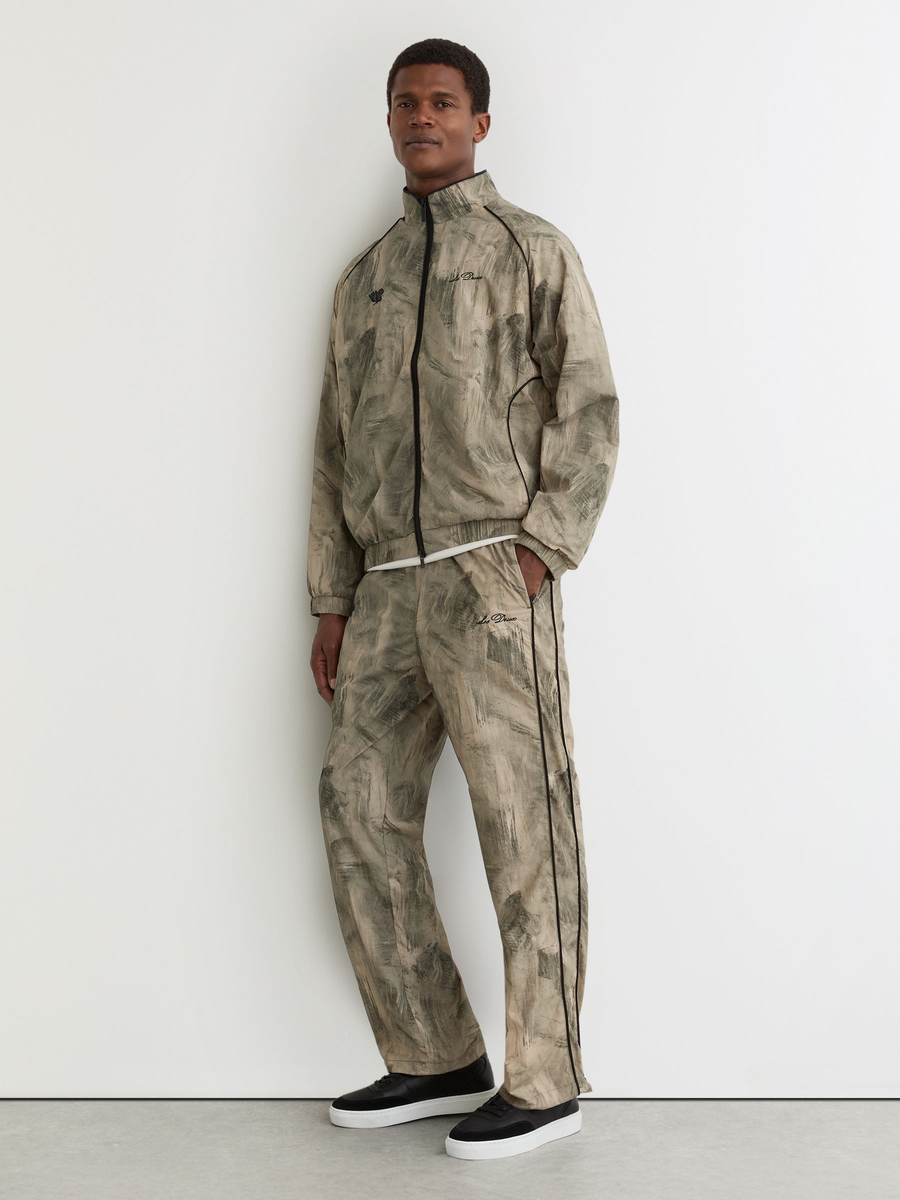 Abstract-print Track Trousers