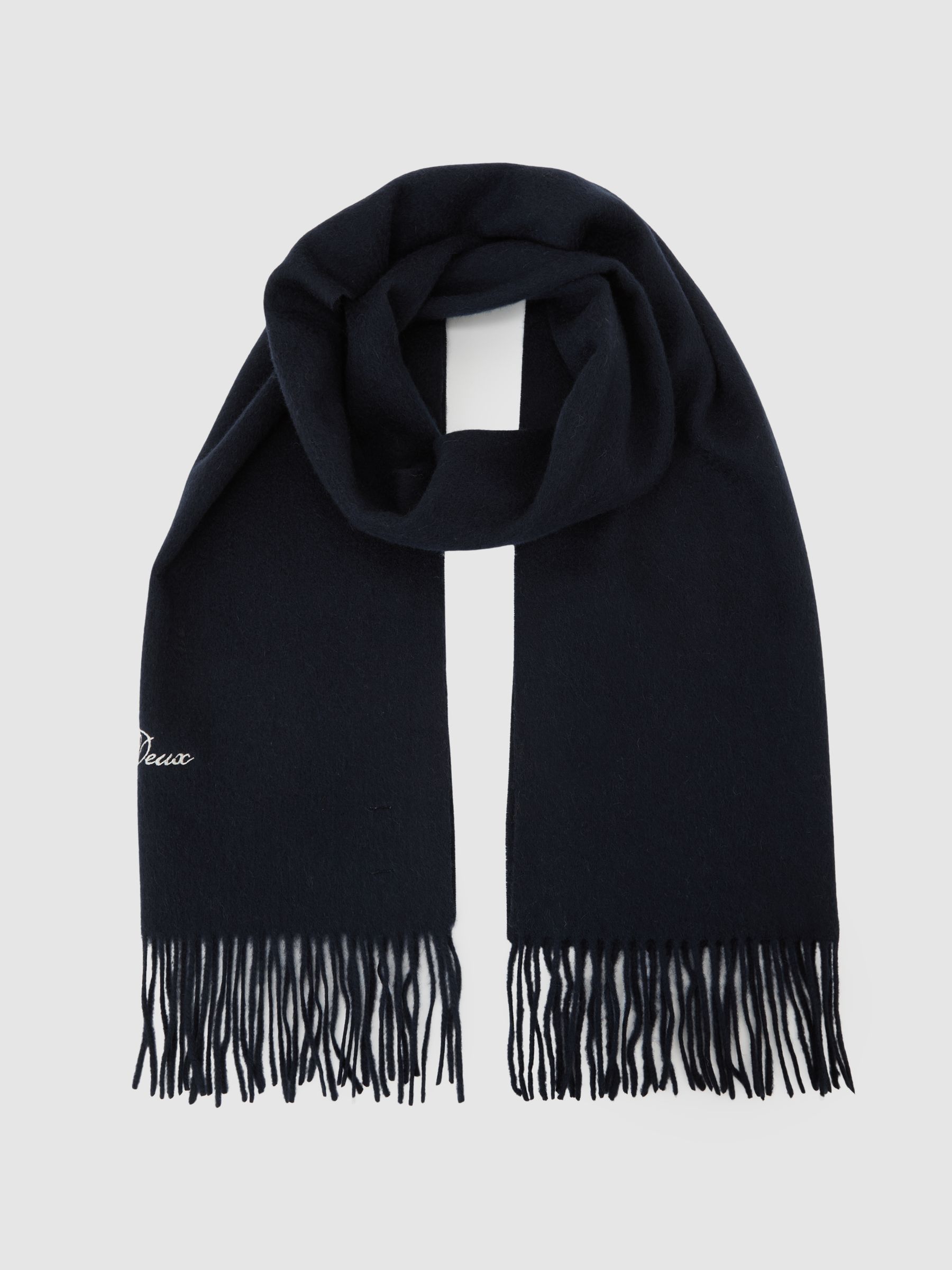 وشاح بلون كحلي داكن - صورة 2 من 4