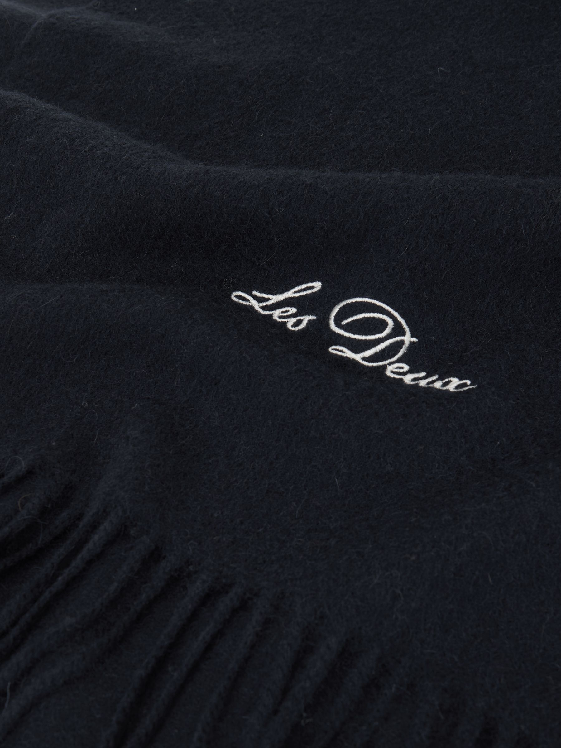 وشاح بلون كحلي داكن - صورة 3 من 4